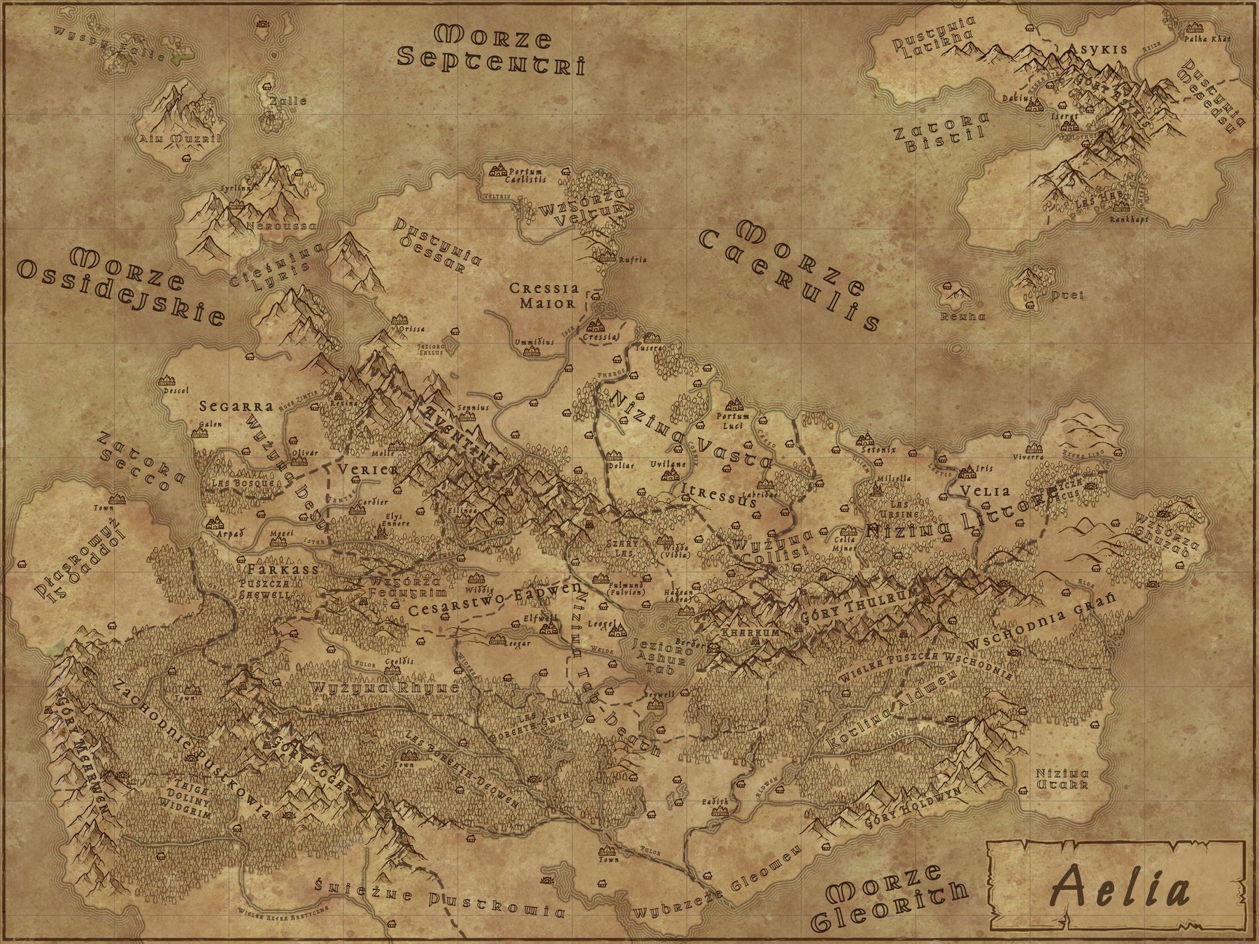 Parchment map