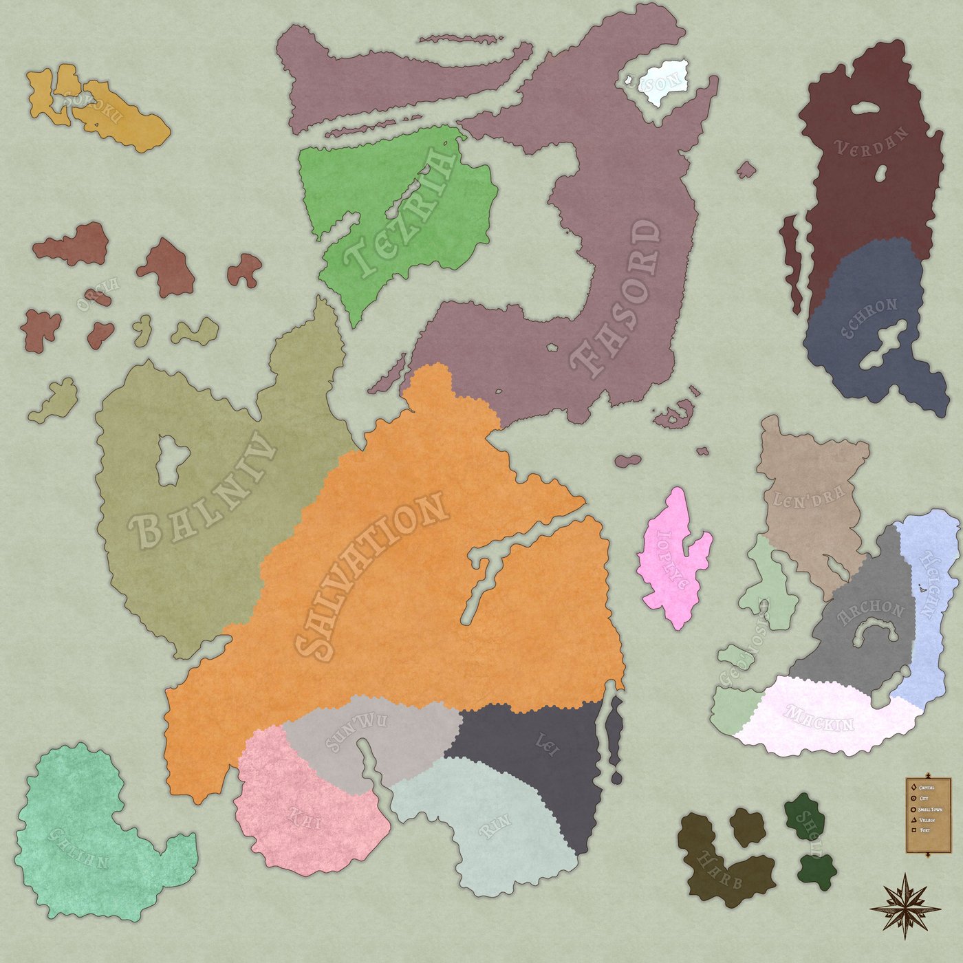 World Hex Borders
