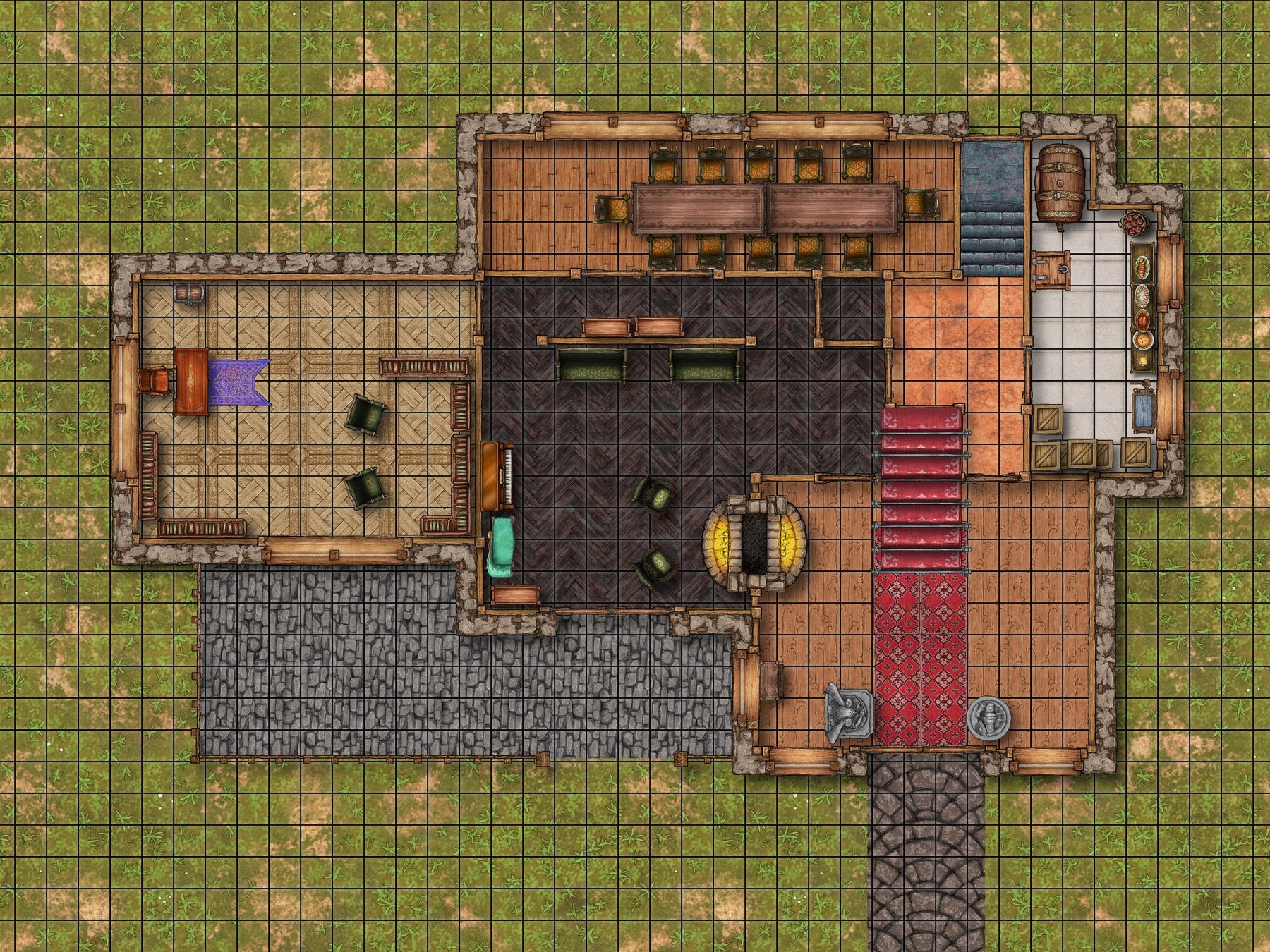 Percy's Mansion Main floor