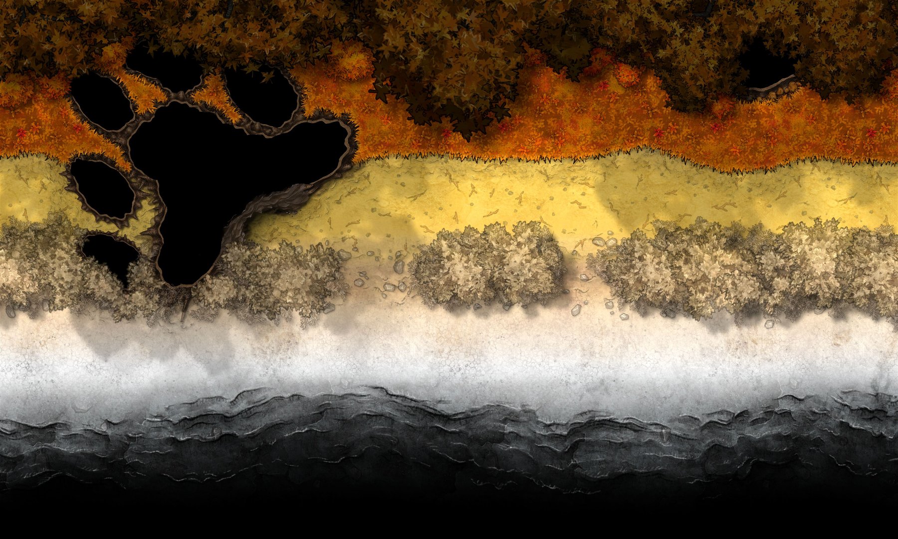 Bear : Bear den in forest