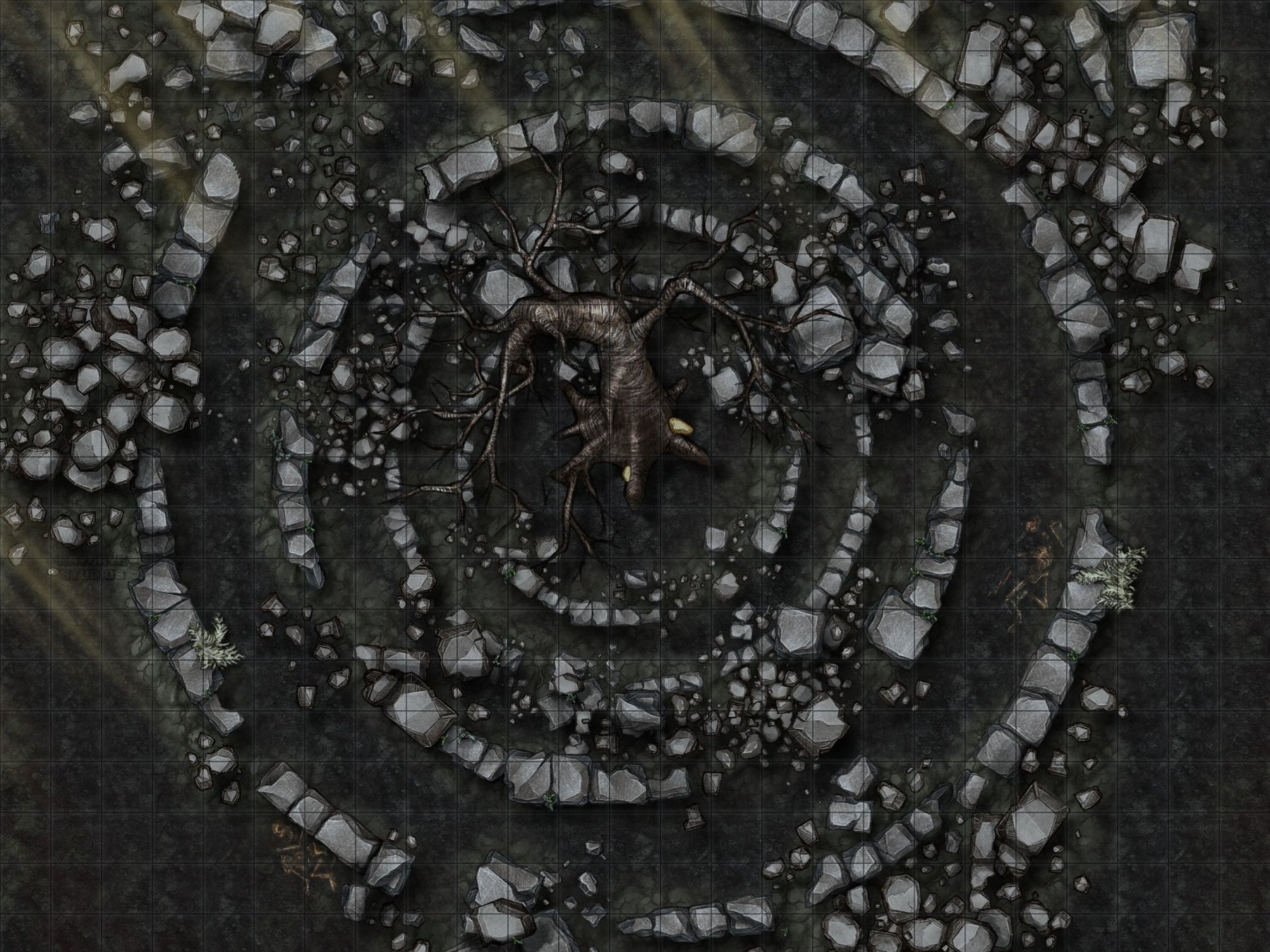 Tree Blight Encounter Map (Grid)