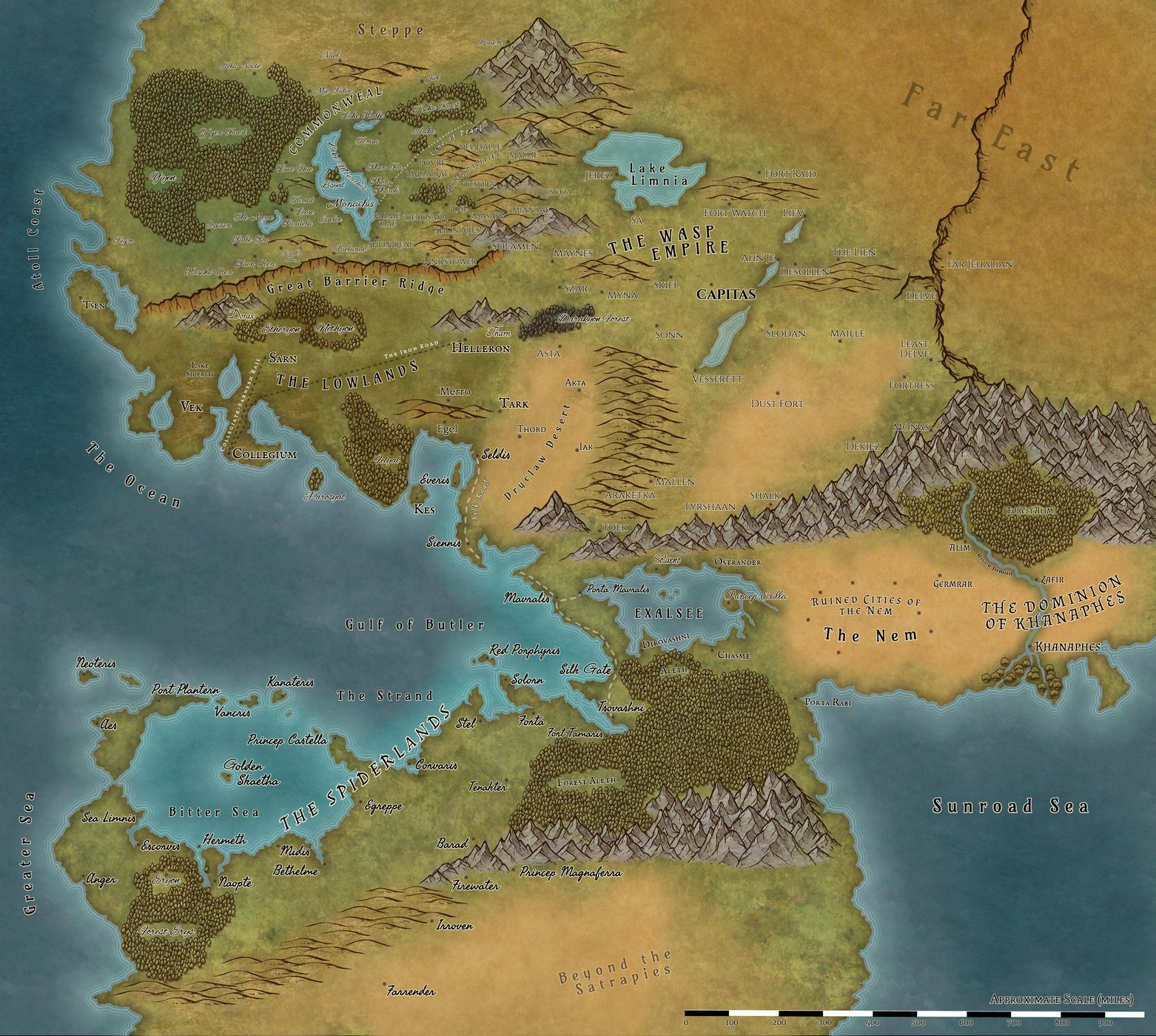 Shadows of the Apt World Map
