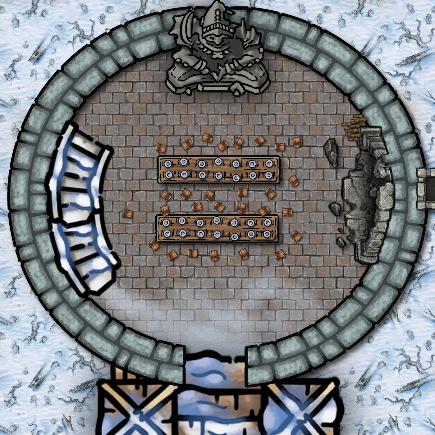 Rimewatch Tower - Ground Floor