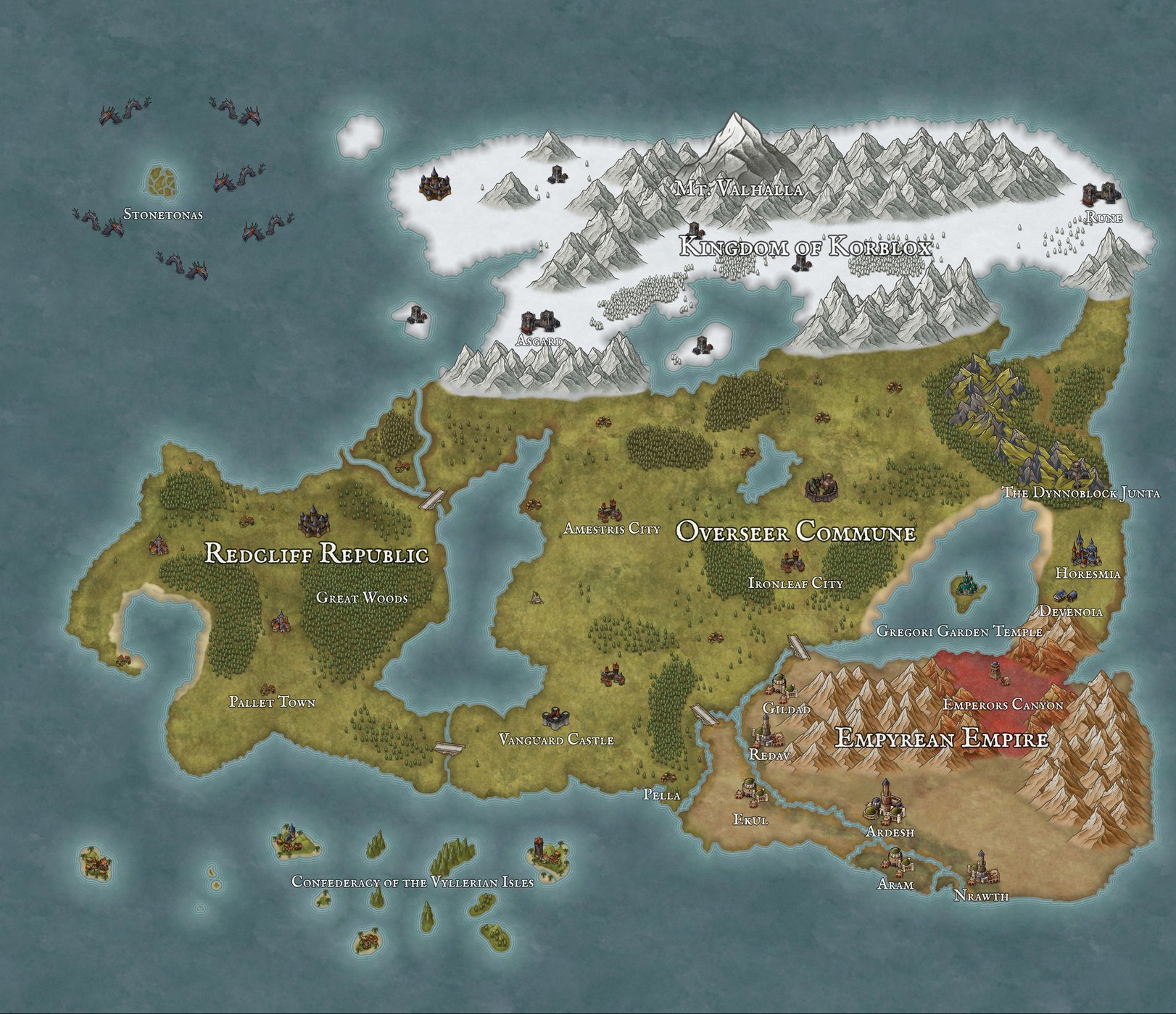 Empire Clash World Map