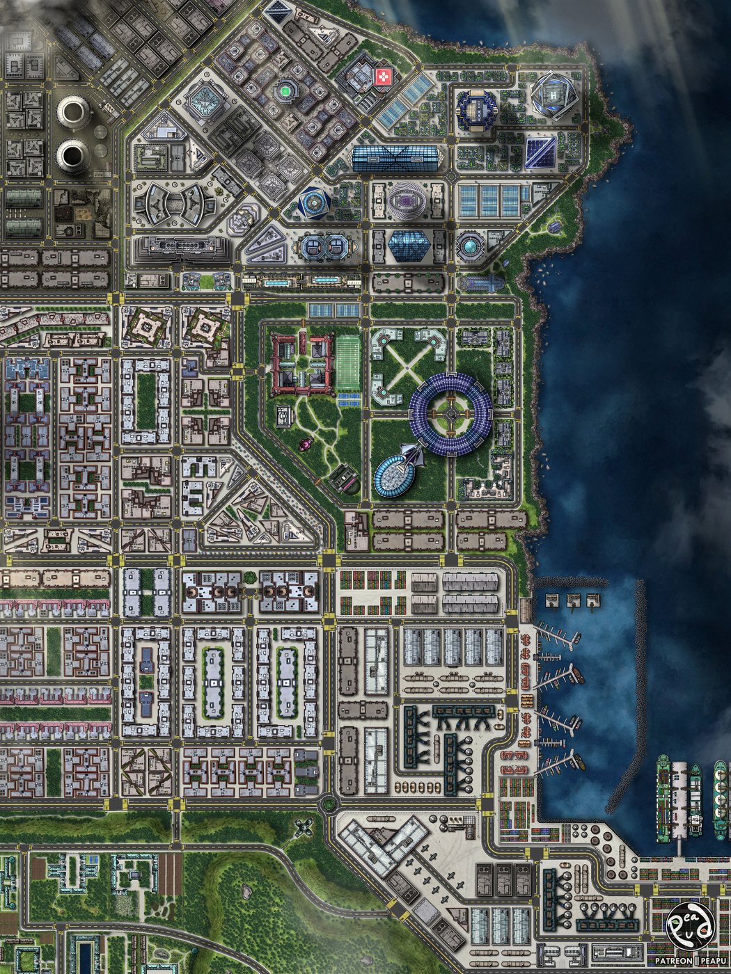 A Modern Port Town - Keletrin