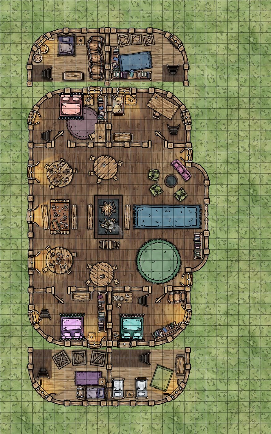 Viking inspired, multi-family longhouse
