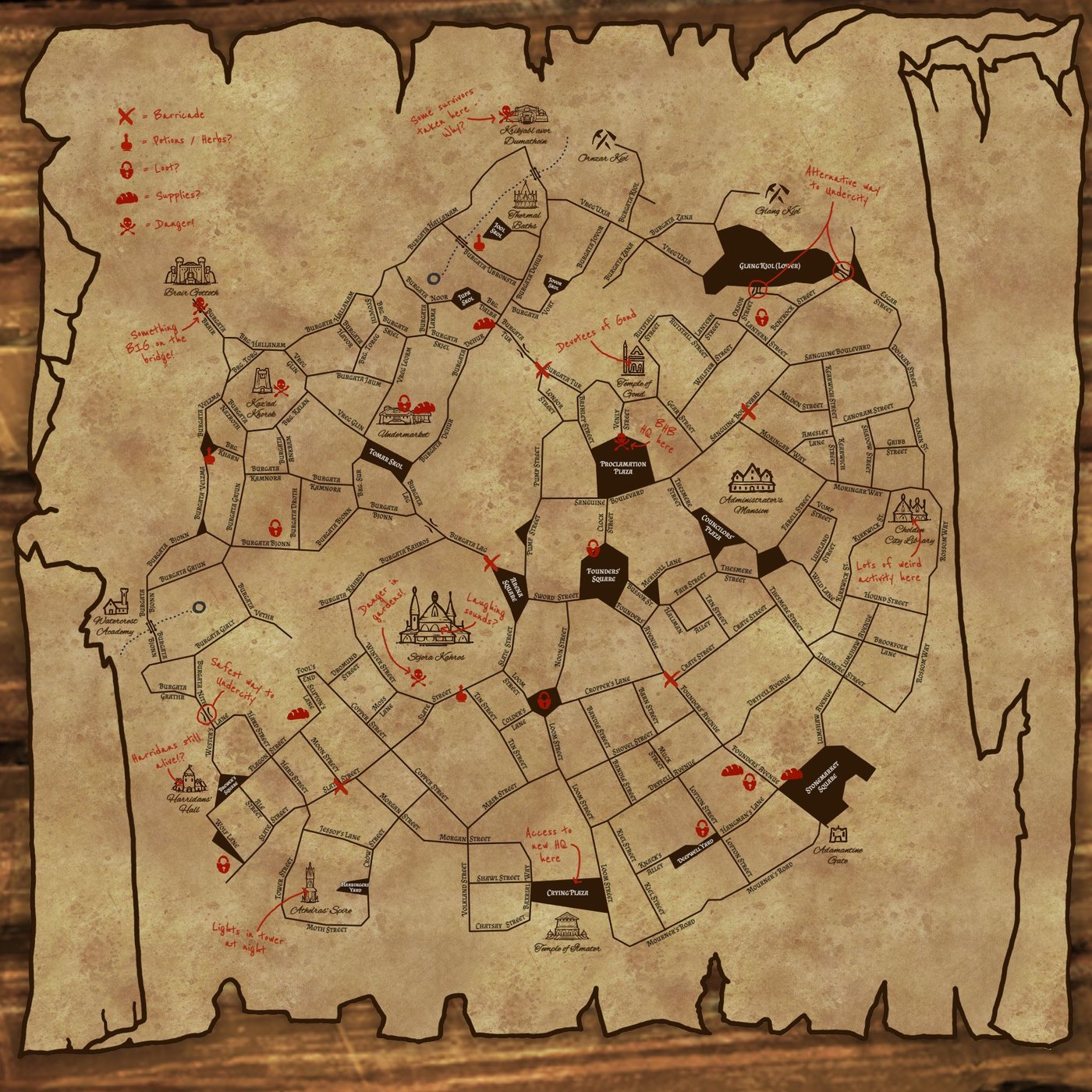 The Grand City of Cholden (Street Map)