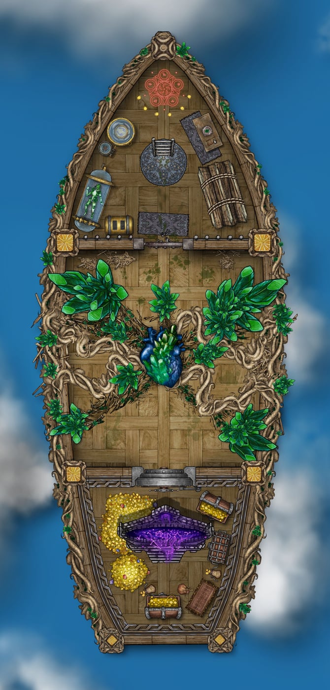 Wizard's Airship- Bottom Deck