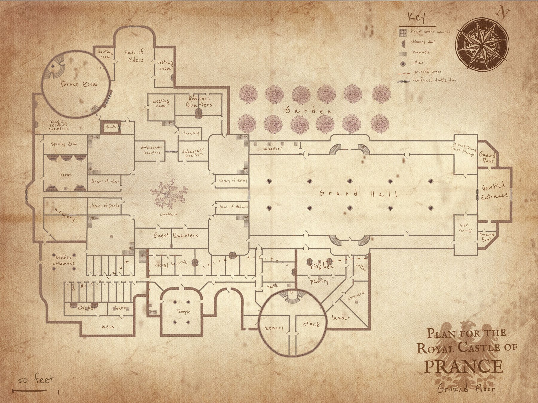 Castle Blueprint Map