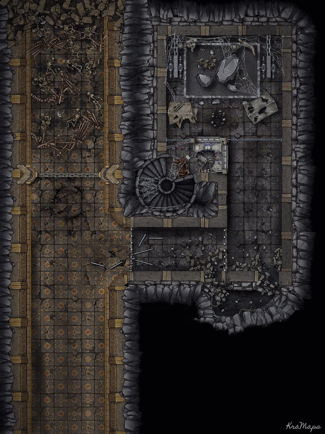 30 x 40 • Abandoned Underground Road & Customs