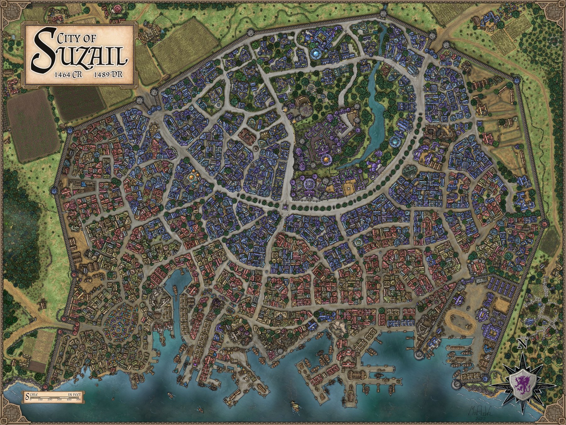 Suzail, Capital City of Cormyr, Faerûn, Forgotten Realm, DnD