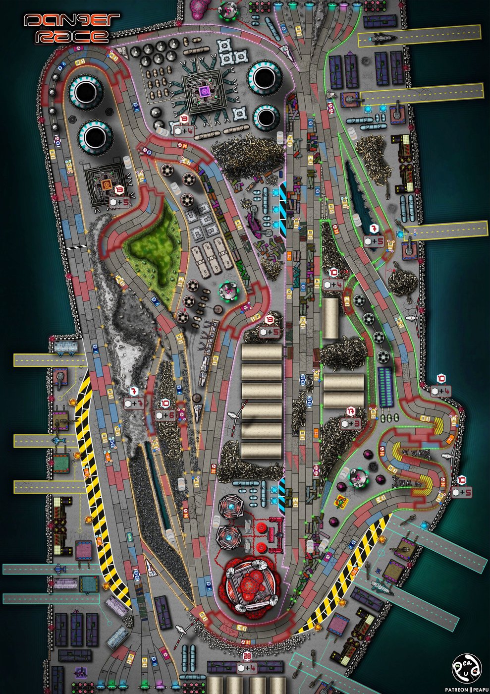 An Industrial Sci-Fi Racetrack - Danger Race