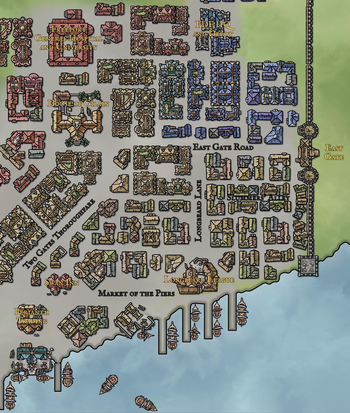 Freeport City, East Gate District