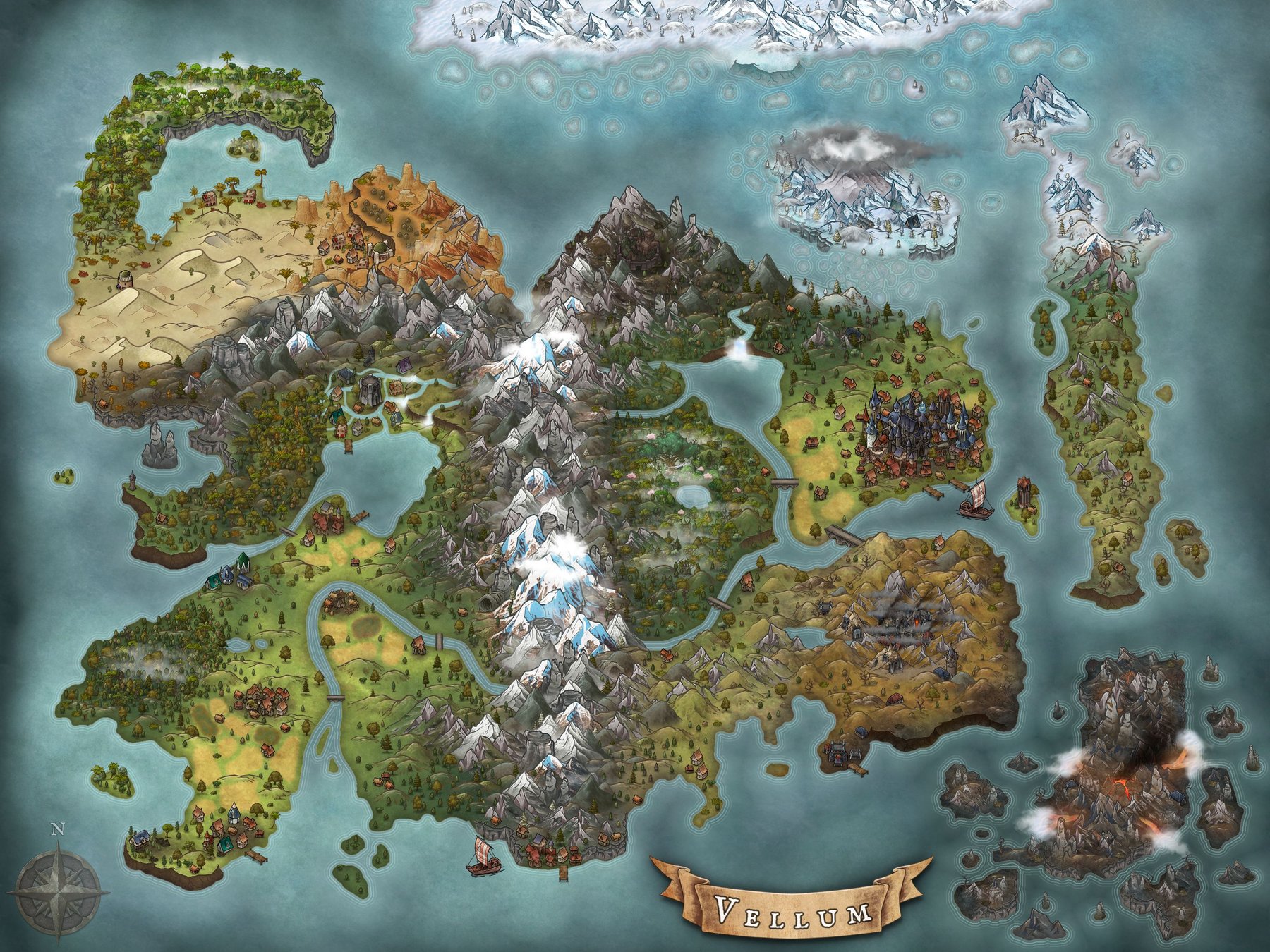 Vellum Full Continent