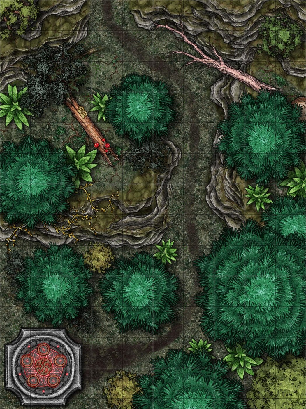 Forest Path Leading from Teleport Circle