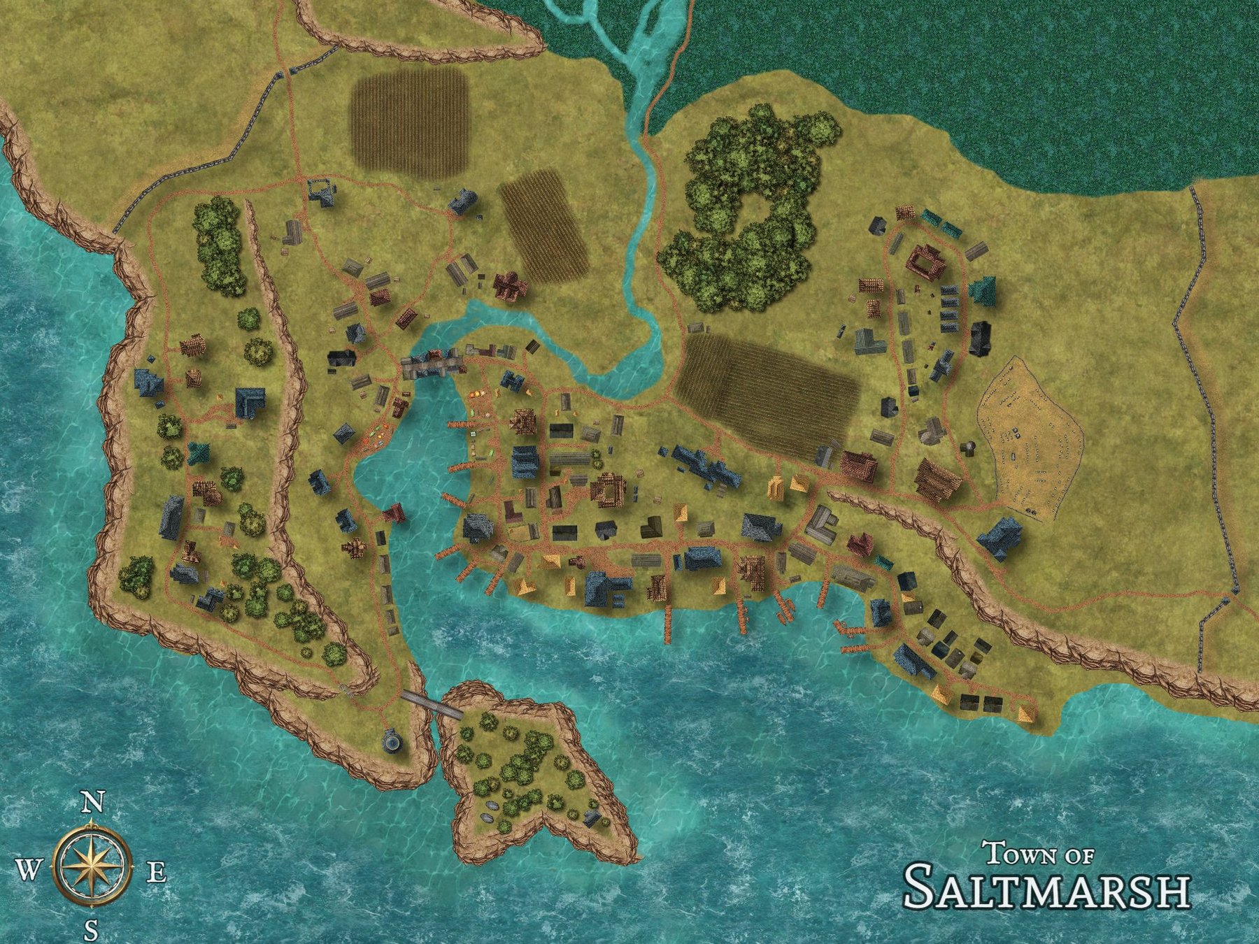 Saltmarsh Town Players' Map