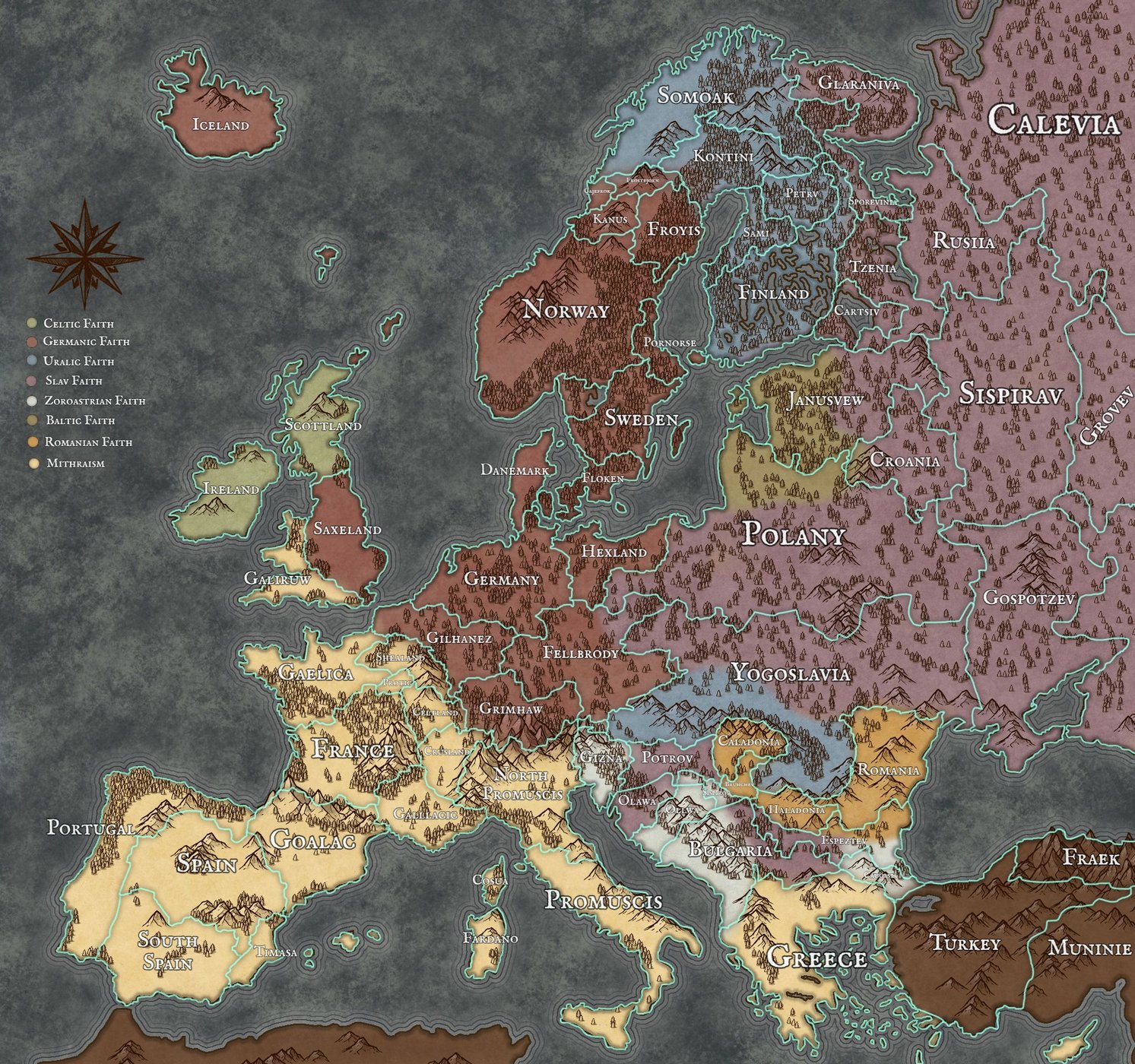 Europe if Christianity didn't take off