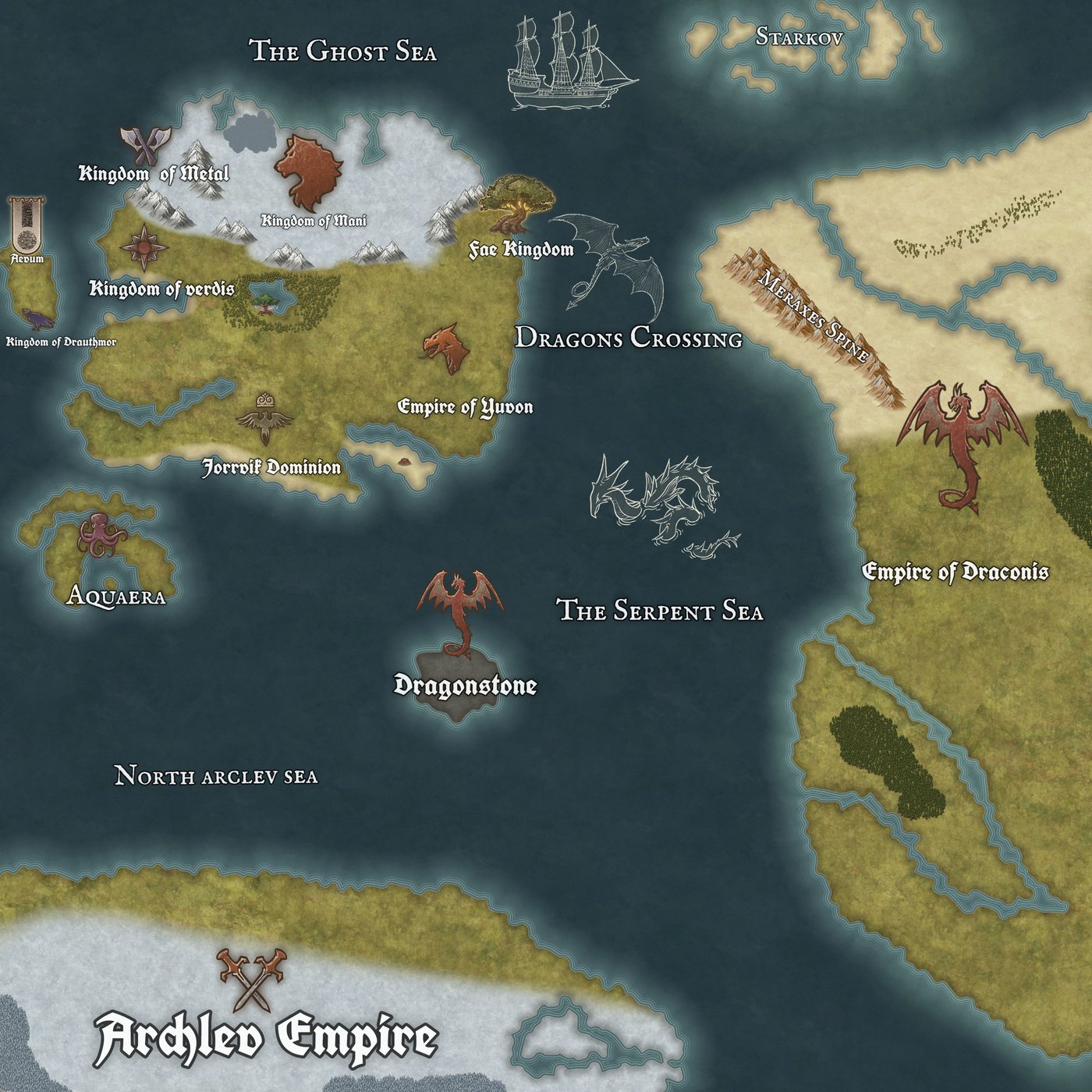 Death of A King world map