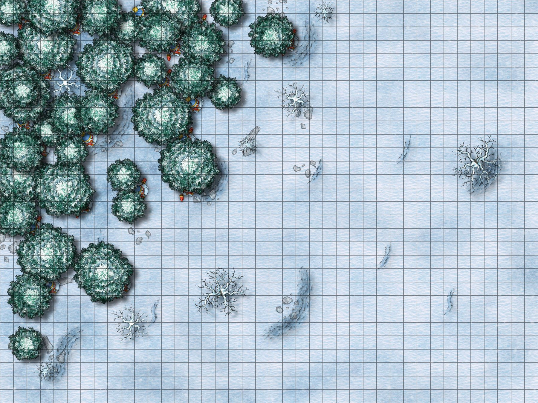 Snowman Encounter in the Forest