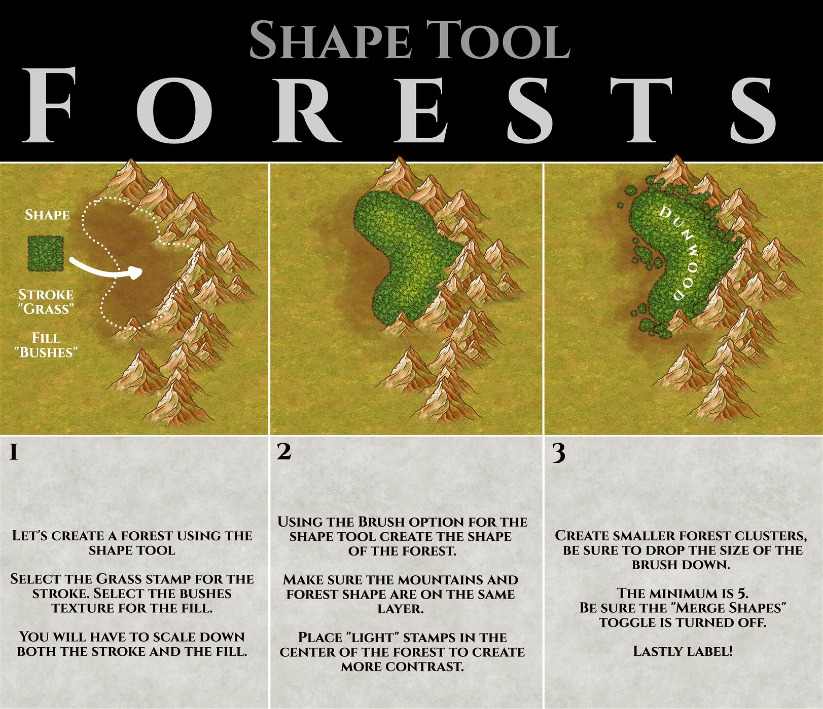 Shape Tool Forests