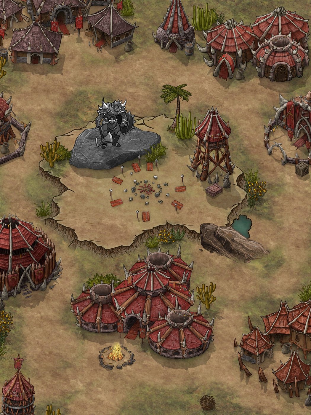 Maptober - #24 Orc Rock