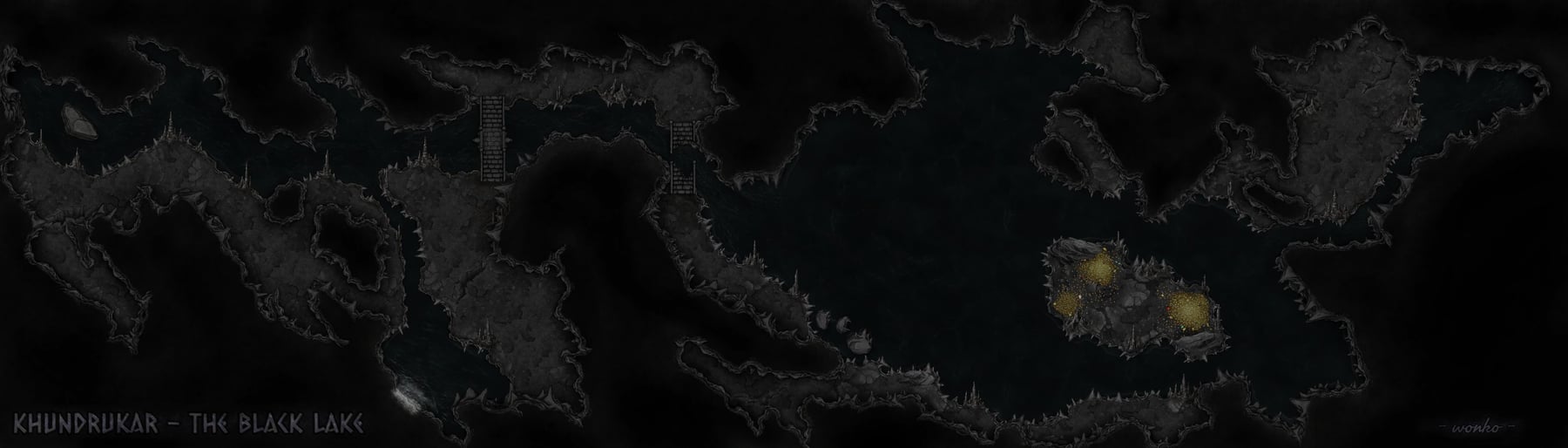 Khundrukar - The Black Lake [70x20]