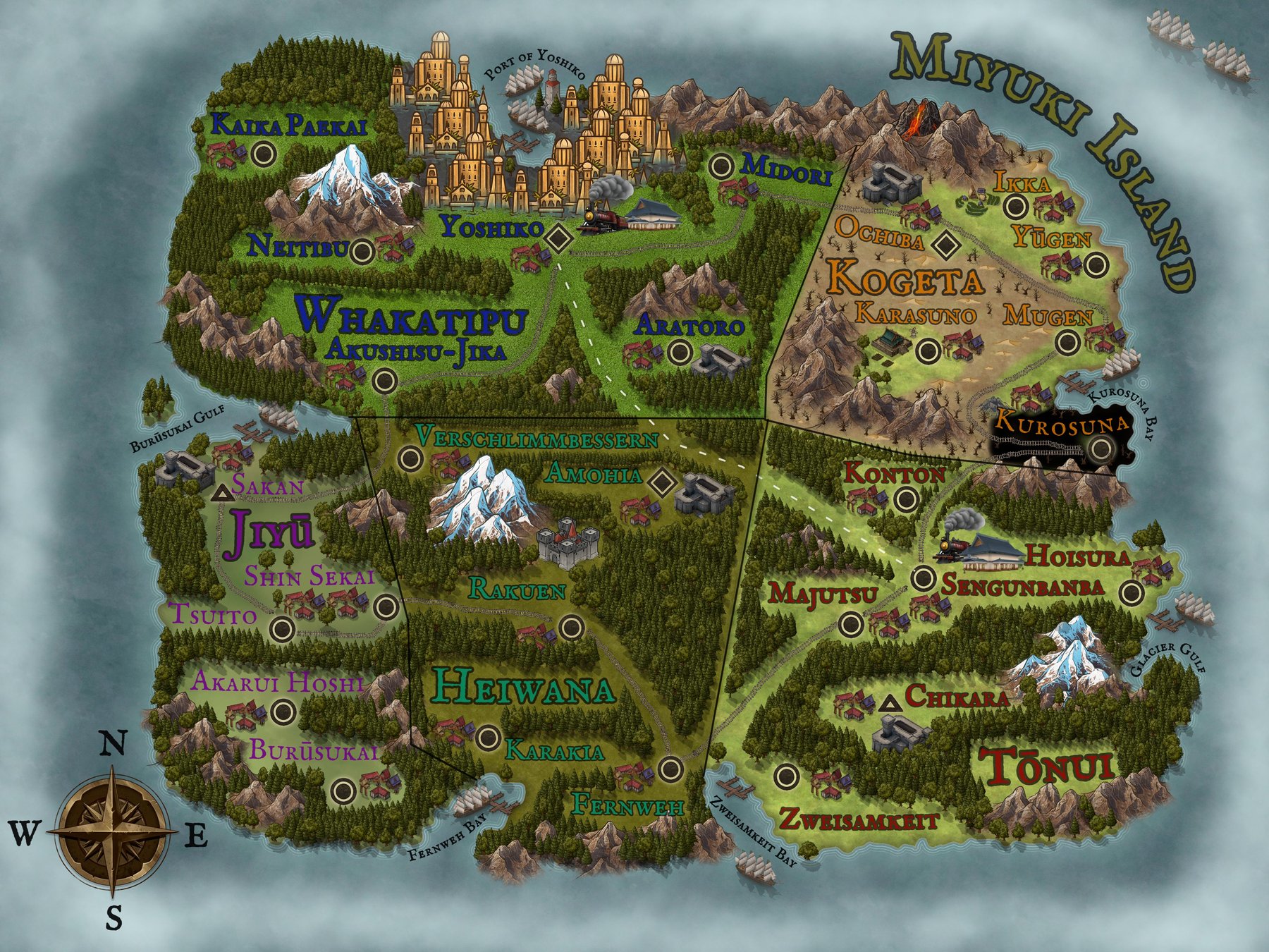 Map of Miyuki Island