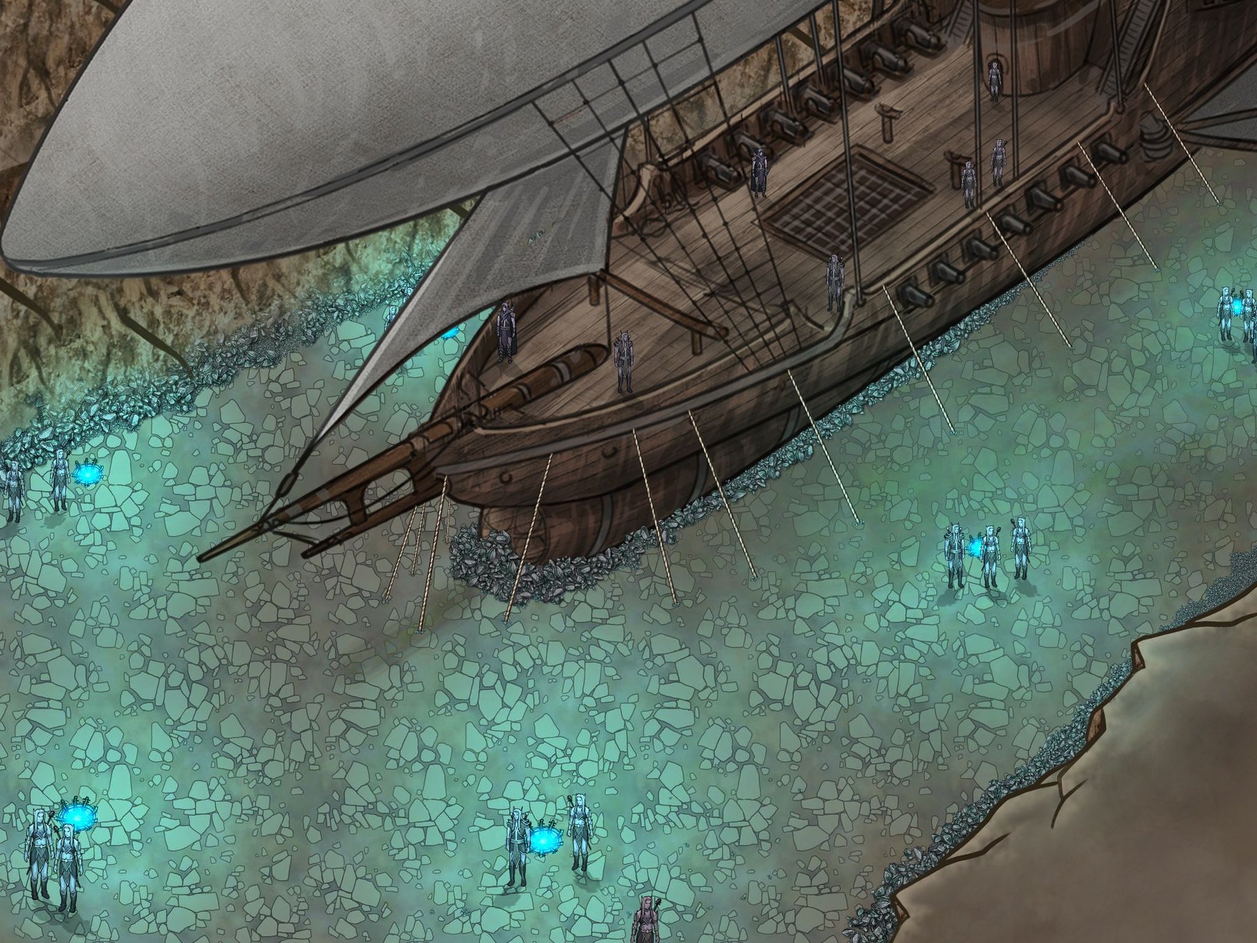 Ship in a Tunnel Scene Map