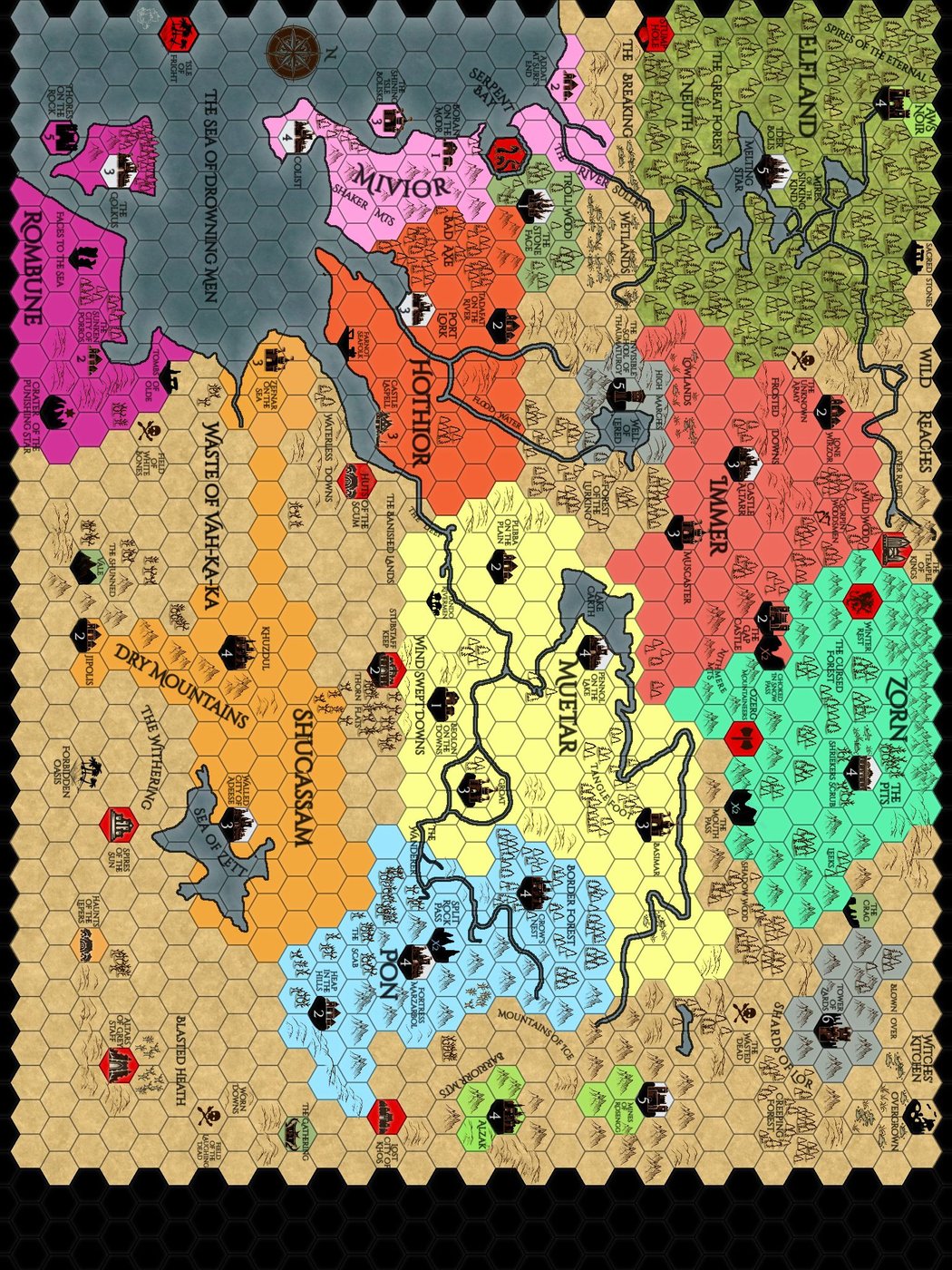 Divine Right - Hex Map large