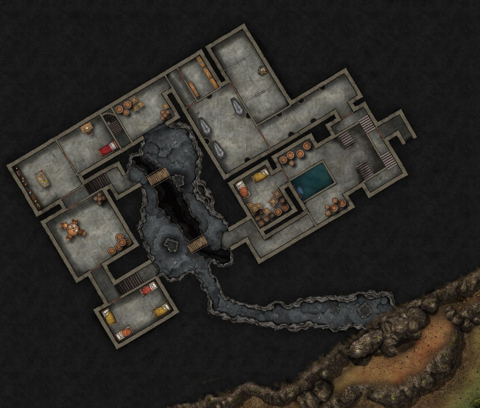 Tresendar Manor Basement (Redbrand Hideout)