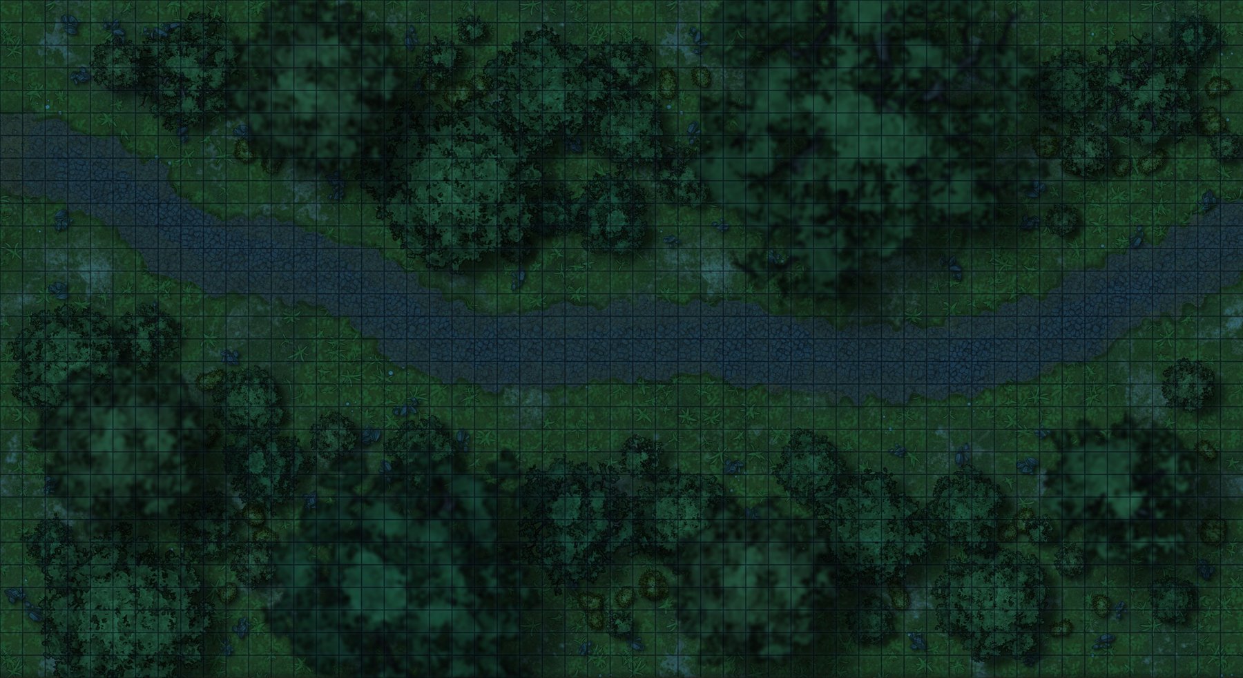 Old Road Through Forest