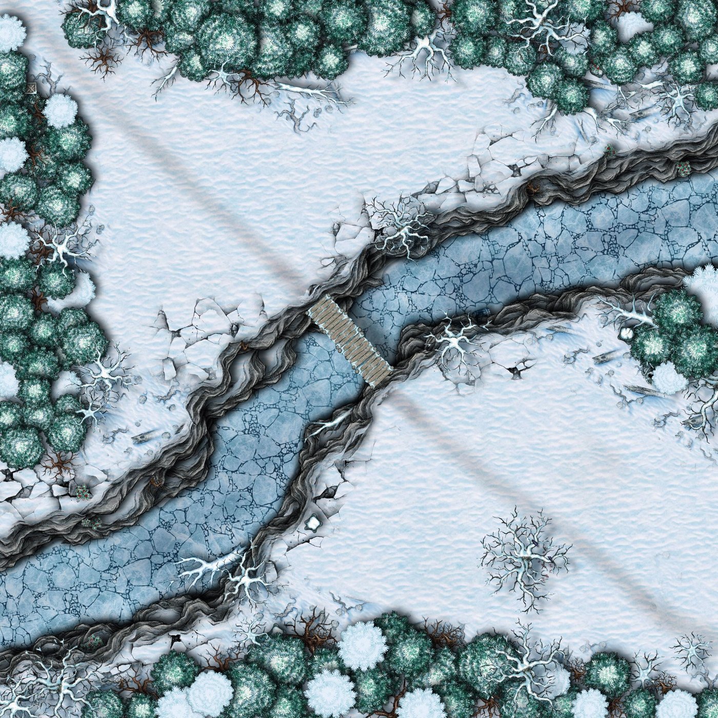 Very large winter & snow battlemap