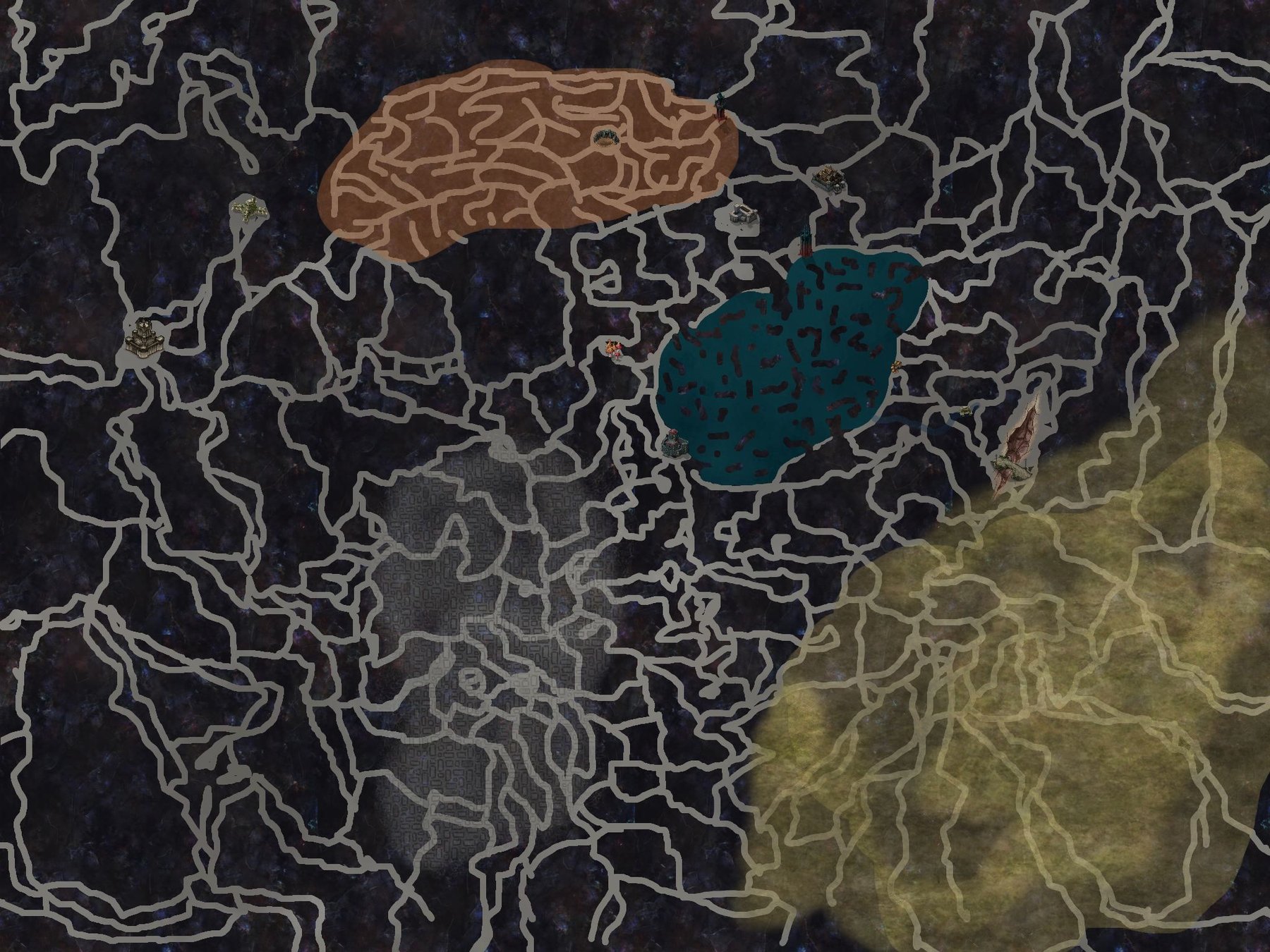 Underdark Travel Map