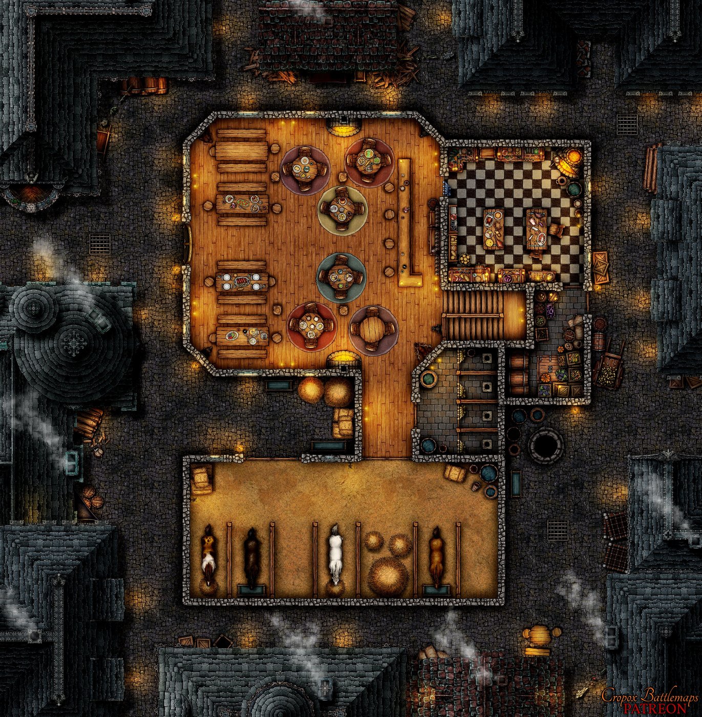 The Smiling Bear Tavern 25x25 ground floor