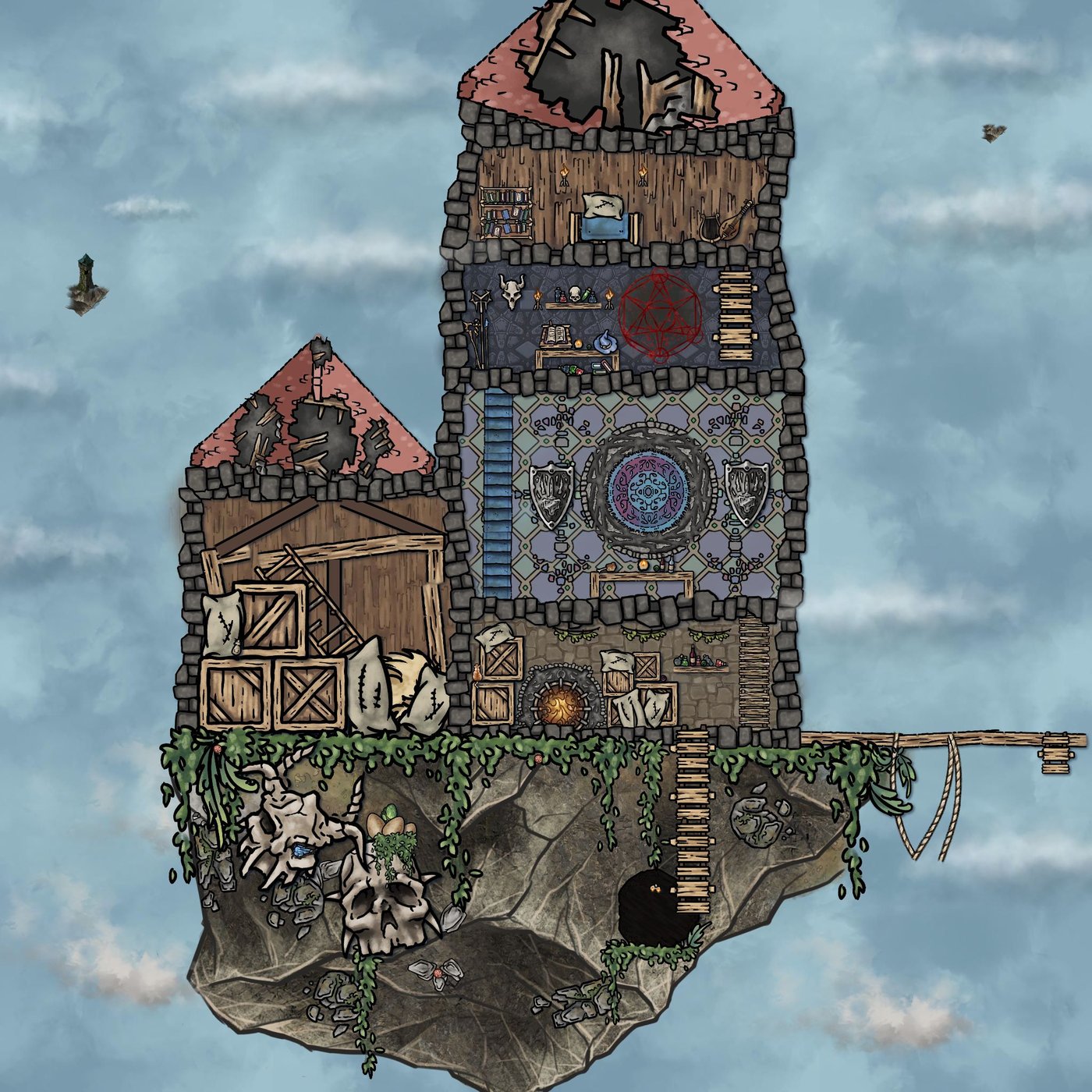 Sky Rock Wizard's Tower