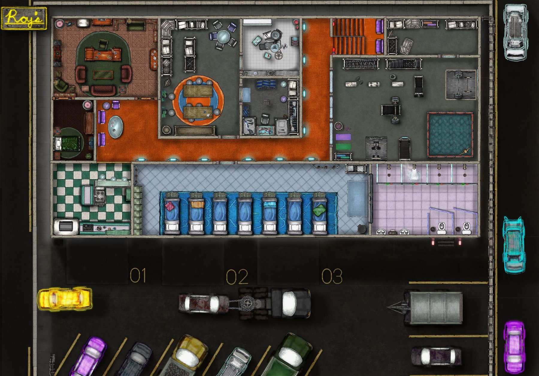 Roy's shop - upstairs final