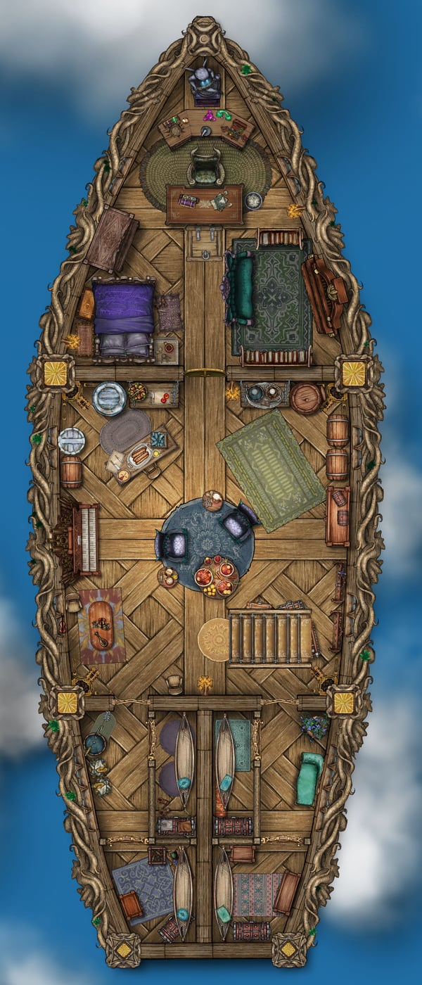 Wizard's Airship- Middle Deck