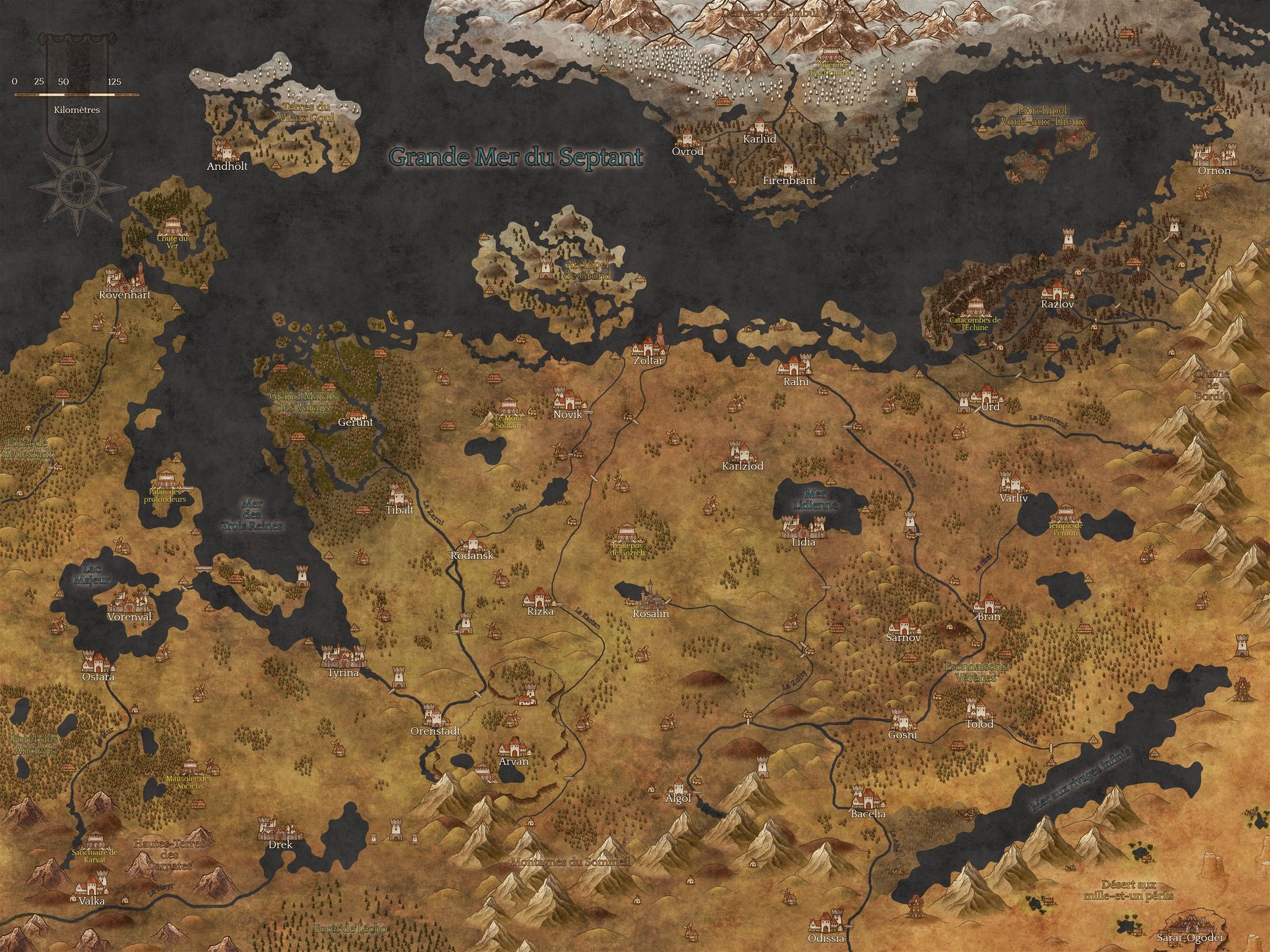Podinie et environs