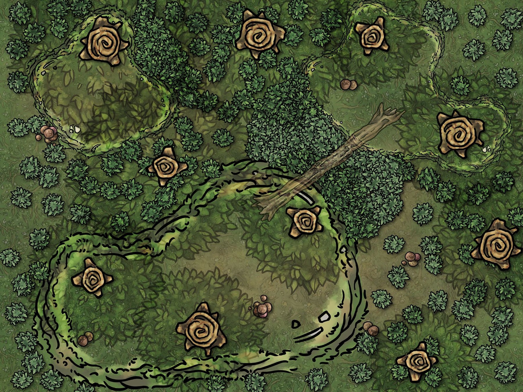 Forest Encounter Battle Map