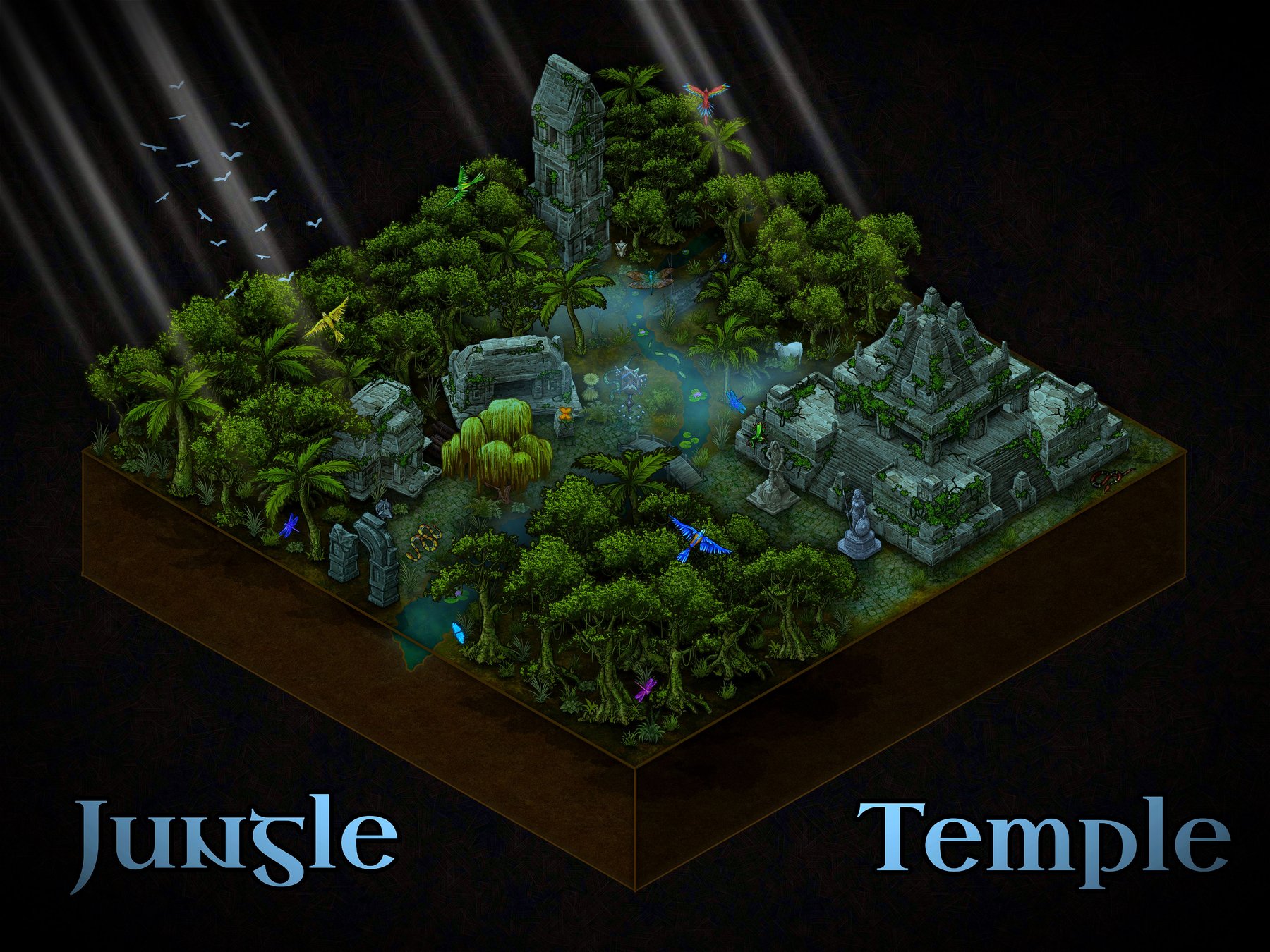 Isometric Jungle Temple
