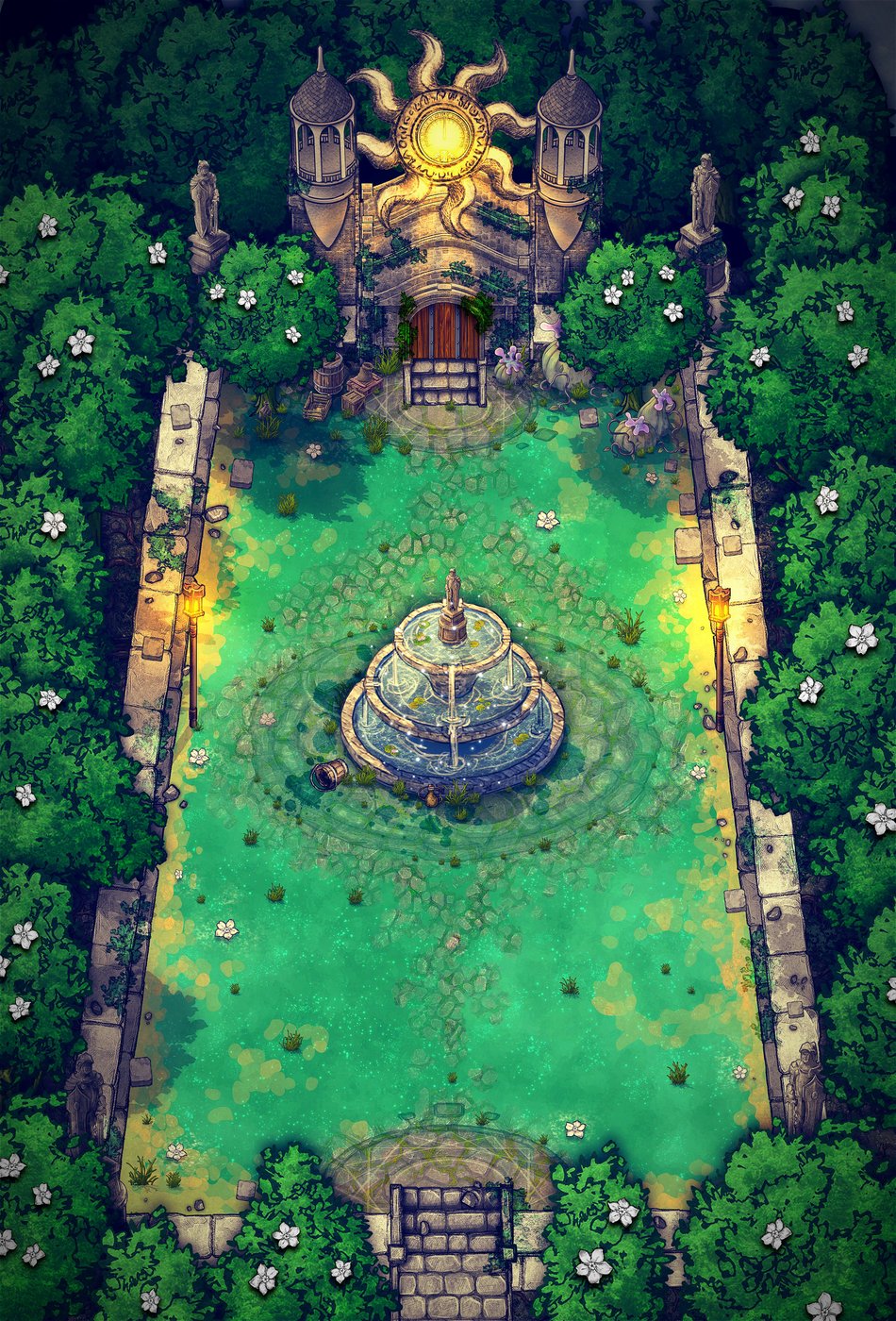 Boss Battle Arena: The Sunny Courtyard