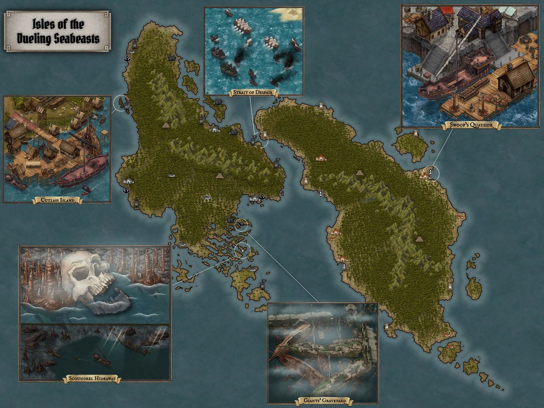 Dueling Seabeast Isles