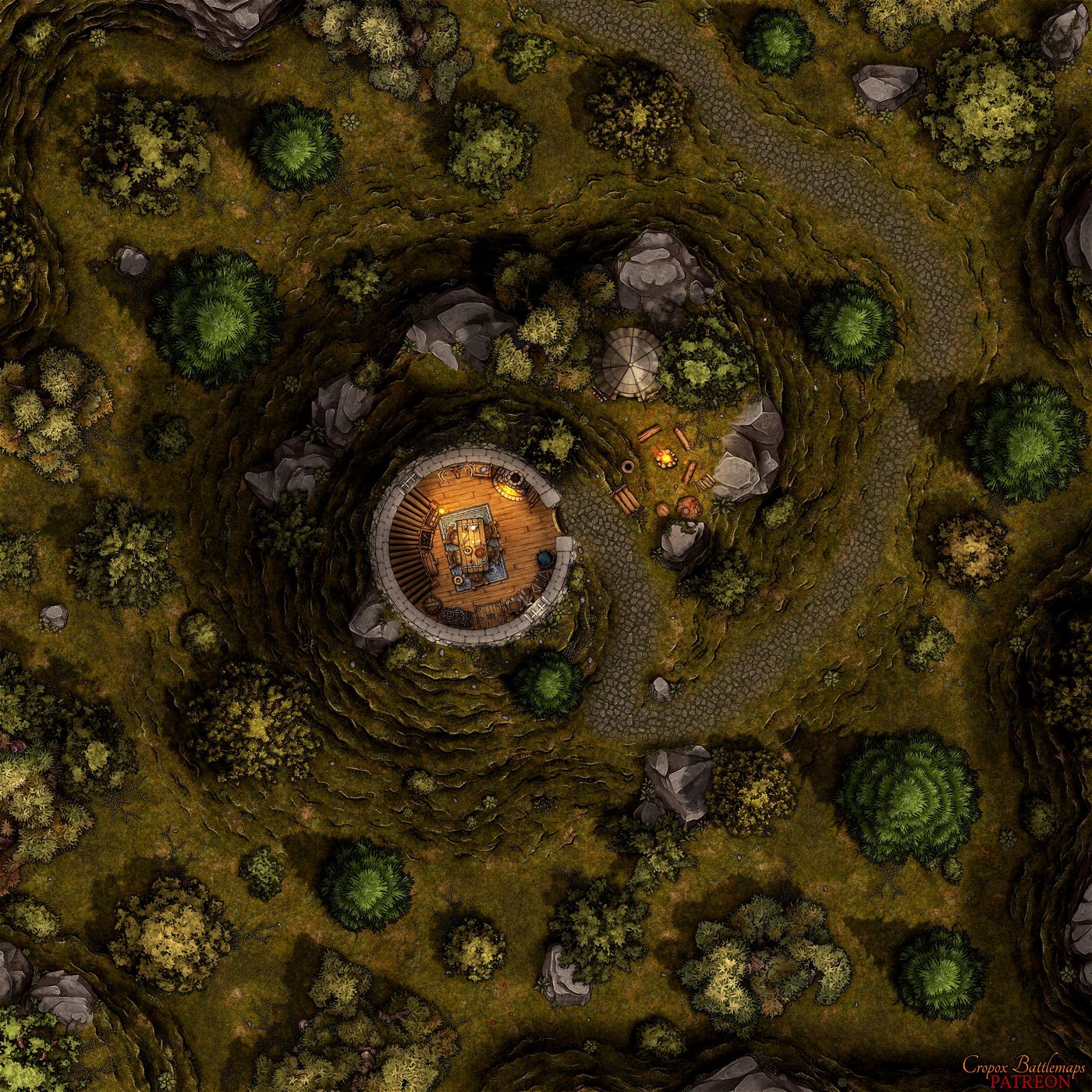 Guard Tower 30x30 battle map