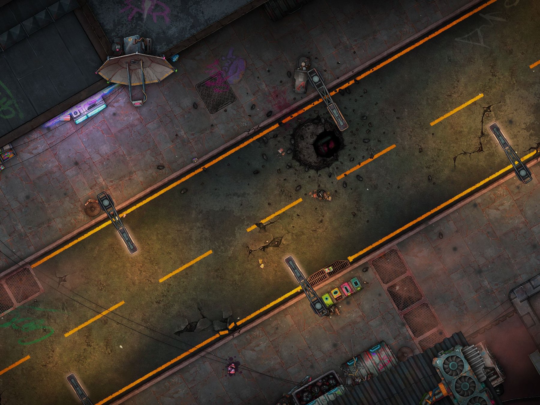 Futuristic Shelled Street