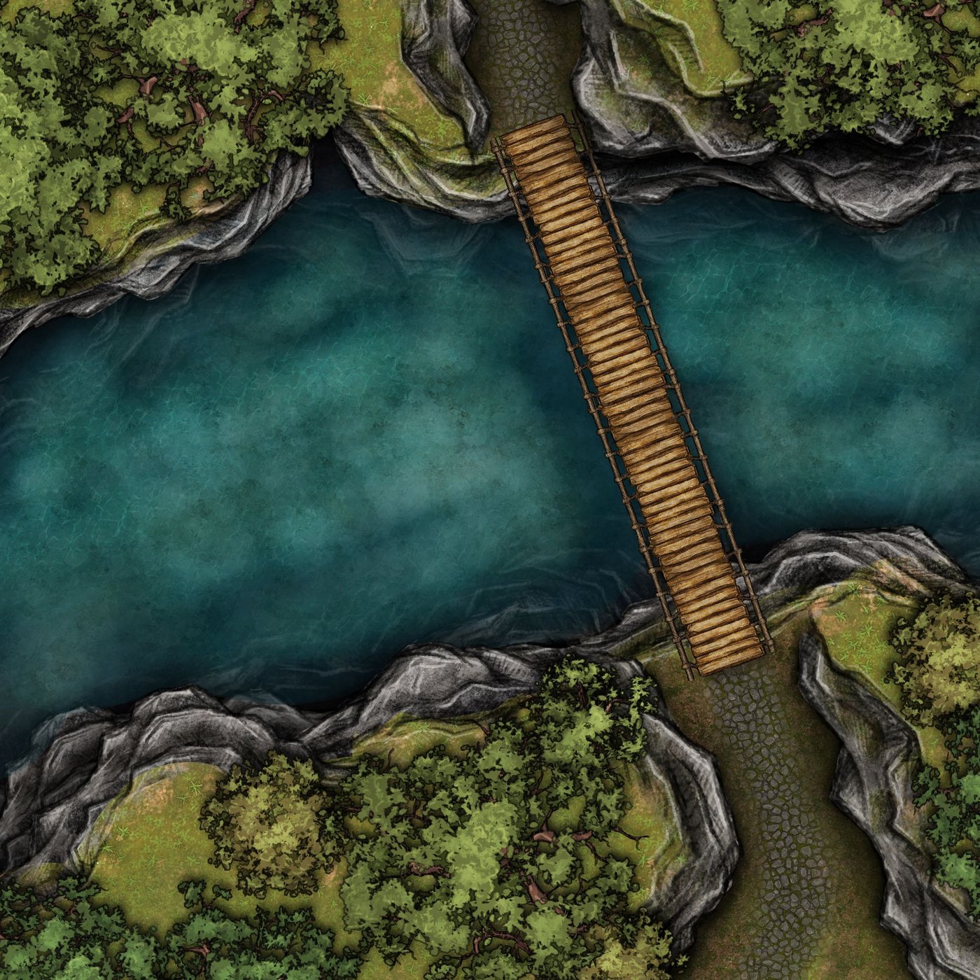 Ravine Crossing (Water) encounter map
