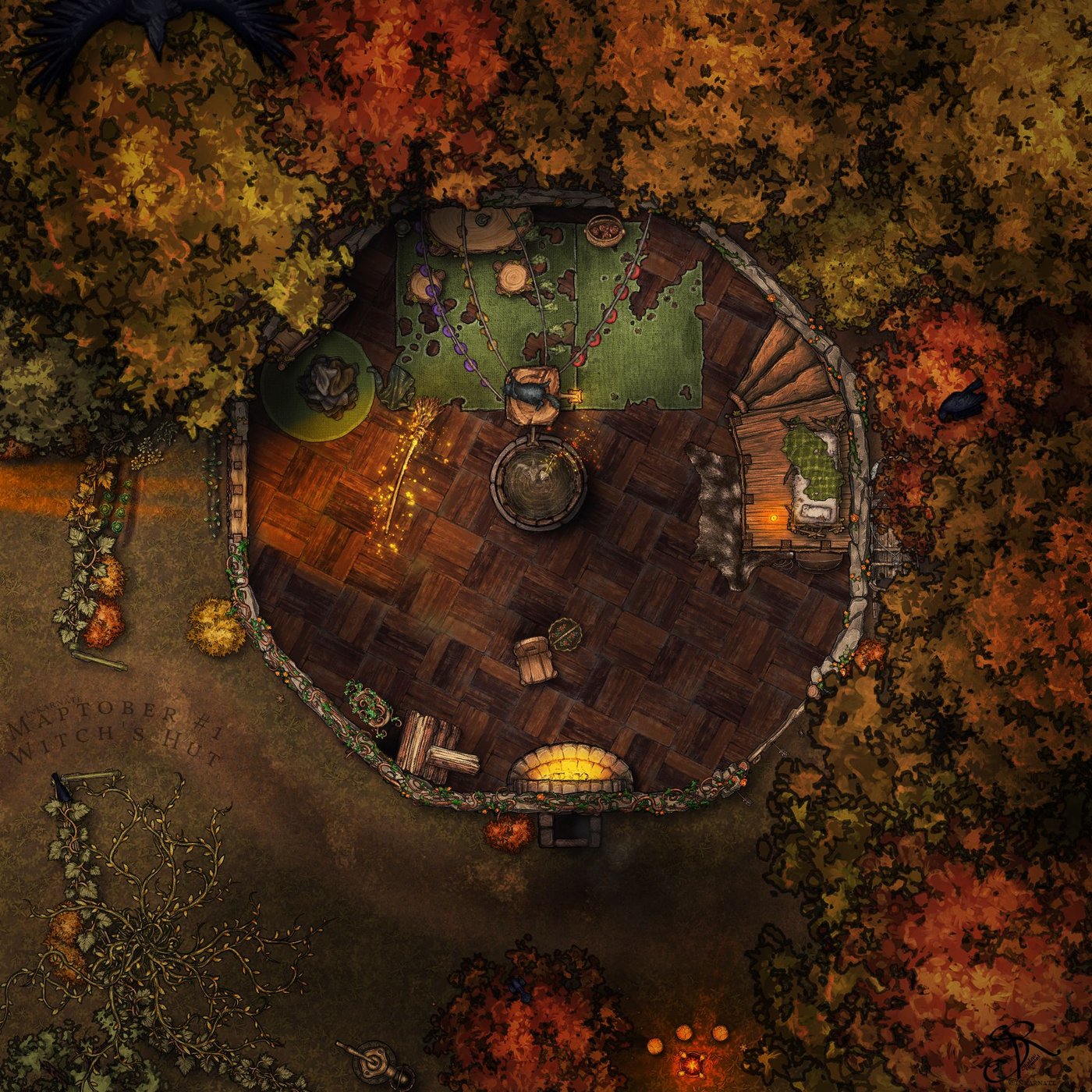 #1 Maptober - Witch's Hut