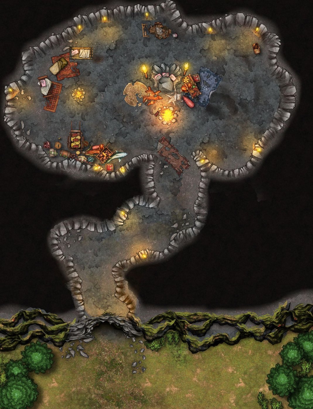 Cave Entrance and Interior