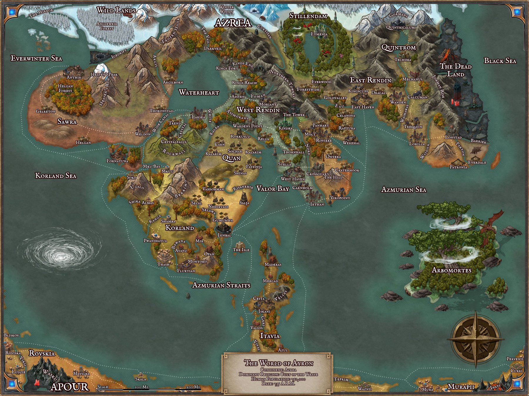 The Continent of Azrea
