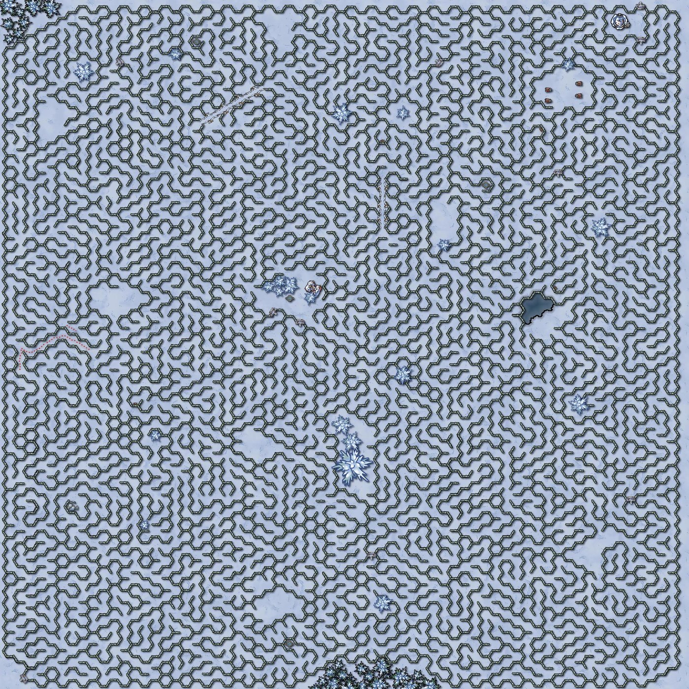 Ice Maze Unmarked
