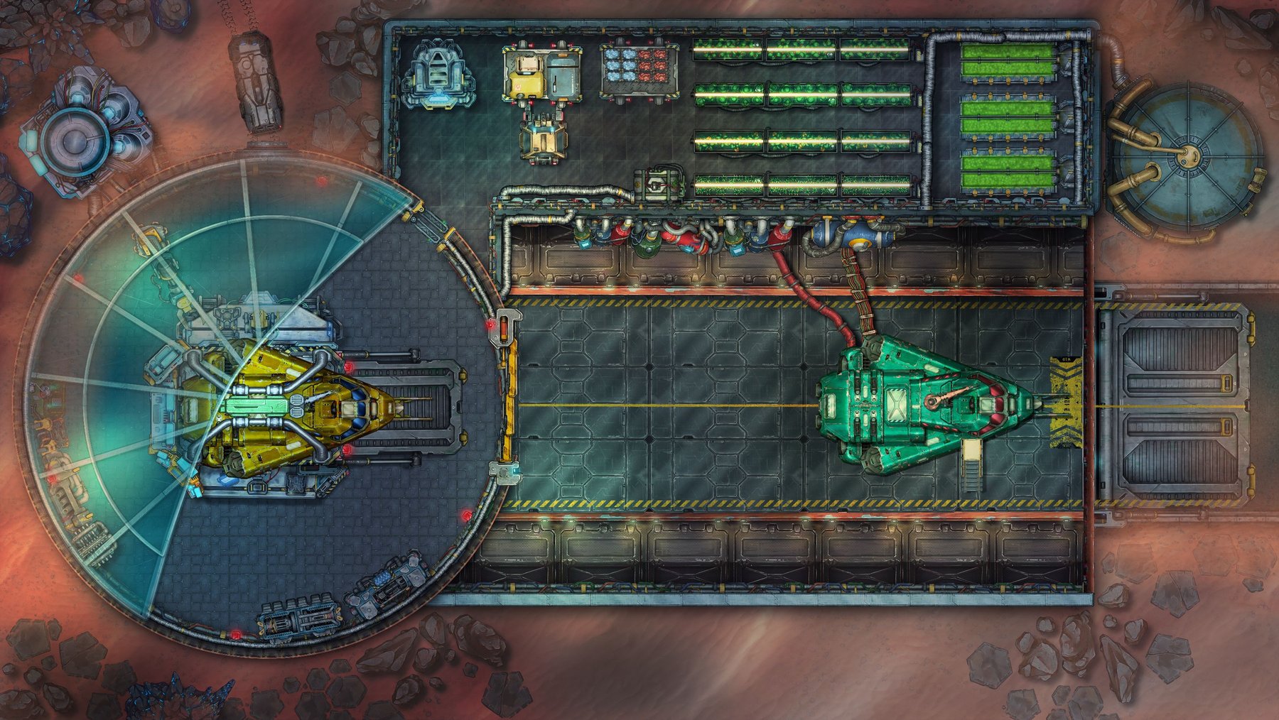 Space Station & Ships Hangar